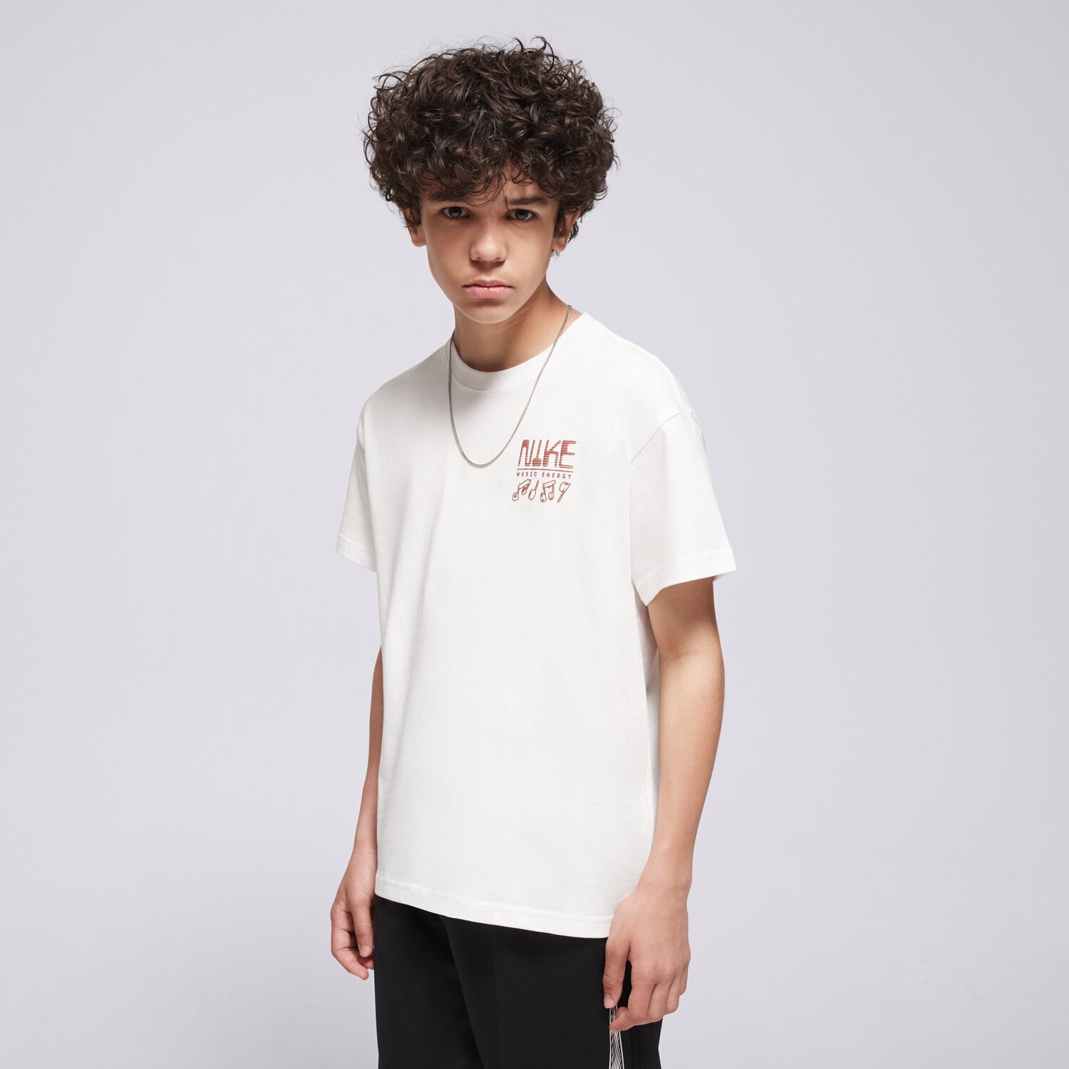 Kinder T-Shirt NIKE T-SHIRT K NSW TEE M90 SWOOSH SOUNDS BOY IR5178-100 Weiß