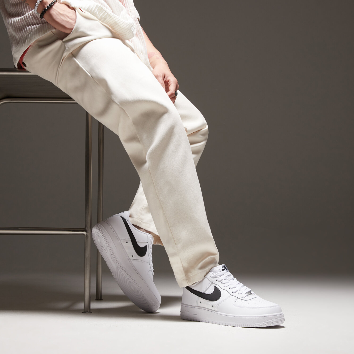 Nike Air Force 1 Low Tech 'White Black' — foto 2
