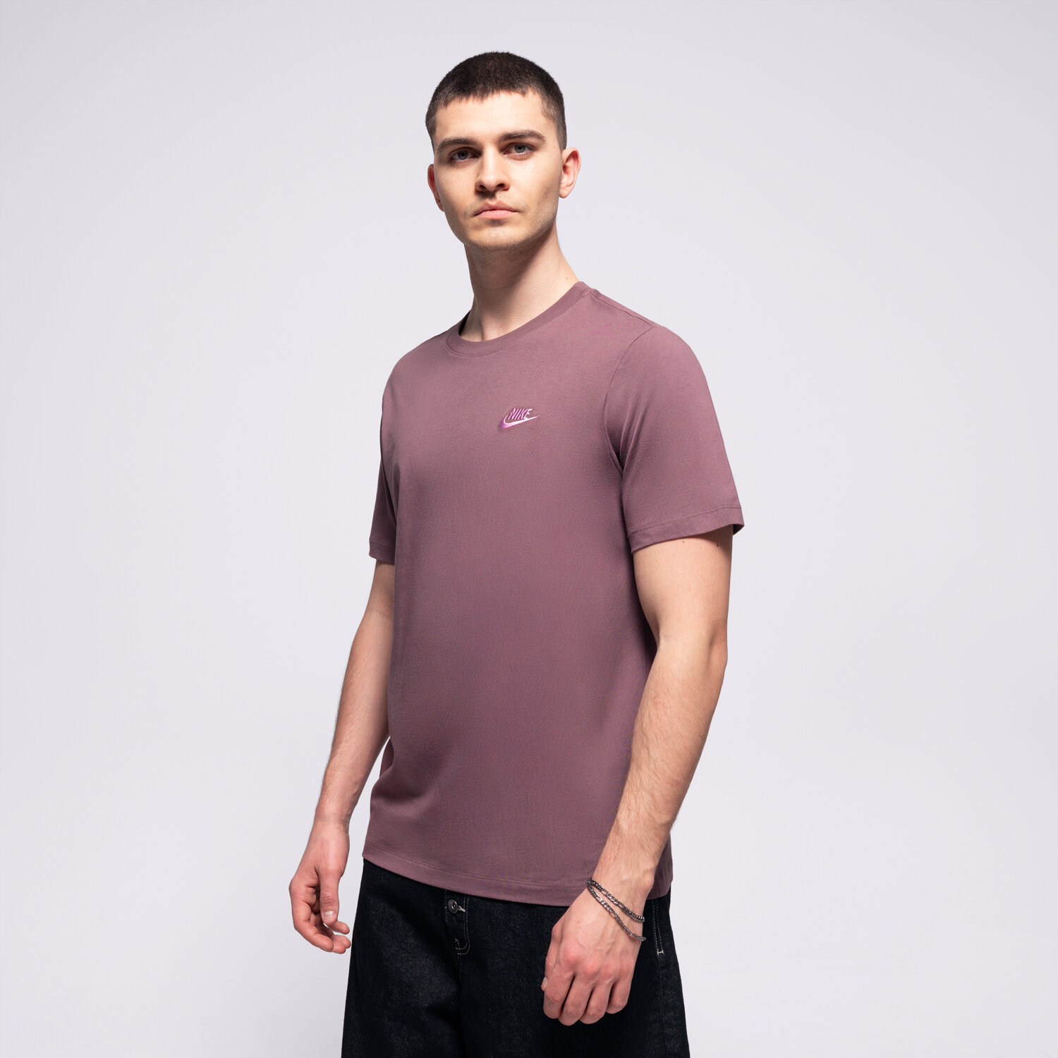 Herren T-Shirt NIKE T-SHIRT M NSW CLUB TEE AR4997-502 Braun