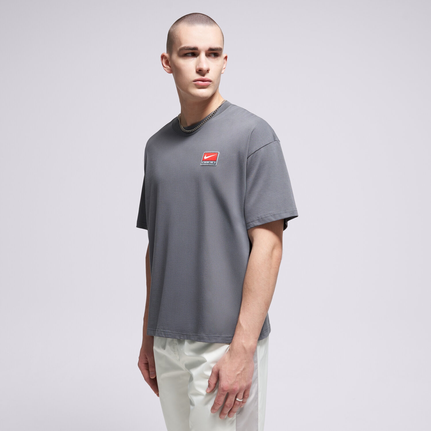 Herren T-Shirt NIKE T-SHIRT M NL SS BOXY KNIT TOP II4379-068 Grau