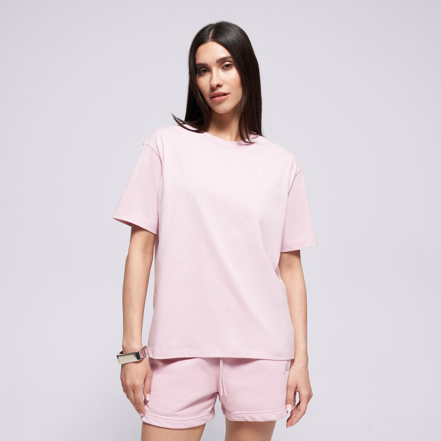 Damen T-Shirt JORDAN T-SHIRT W J BRK ESS SS GF TEE 23 FN4500-676 Rosa