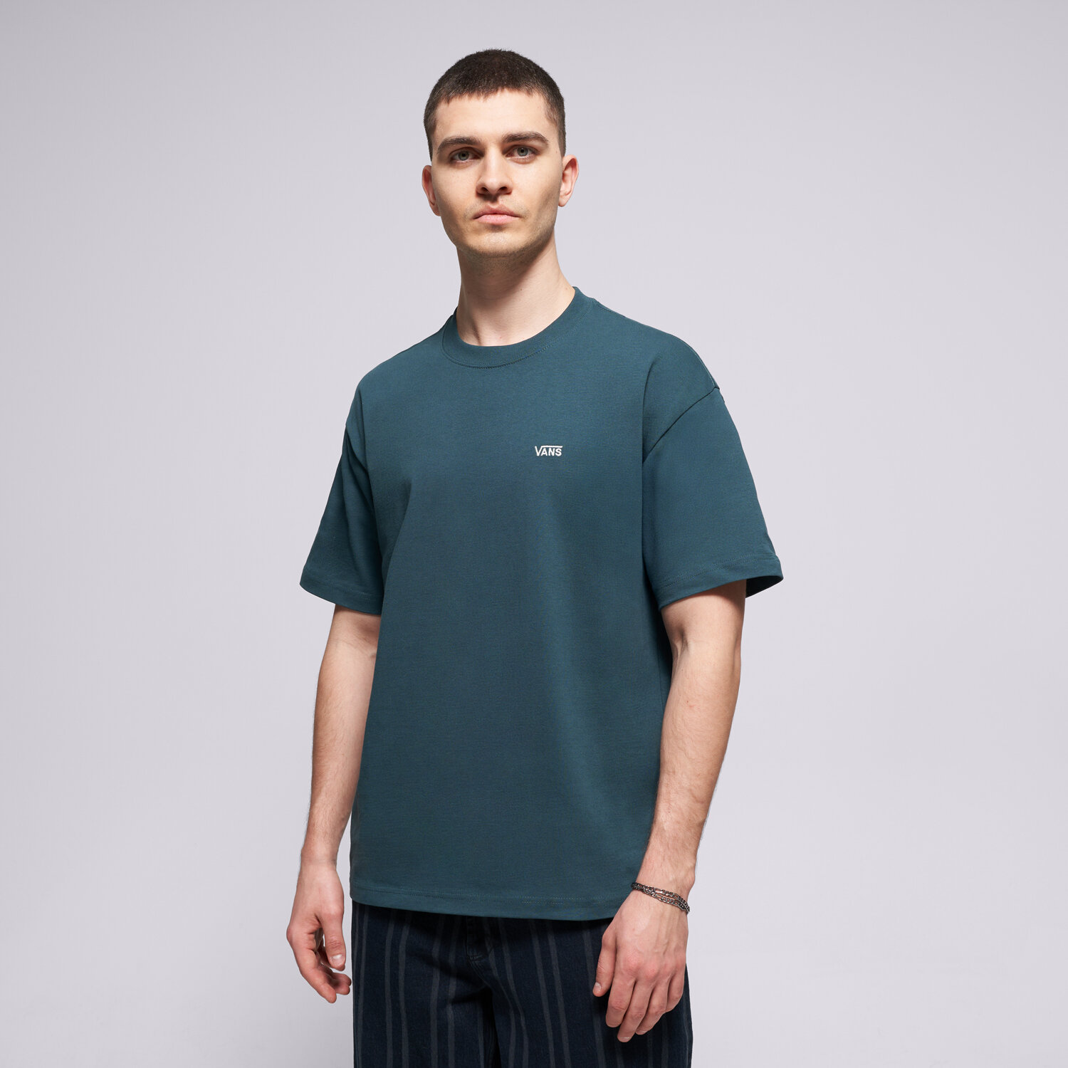 Herren T-Shirt VANS T-SHIRT LEFT CHEST II LOOSE SS VN000P1PFRJ1 Dunkelblau
