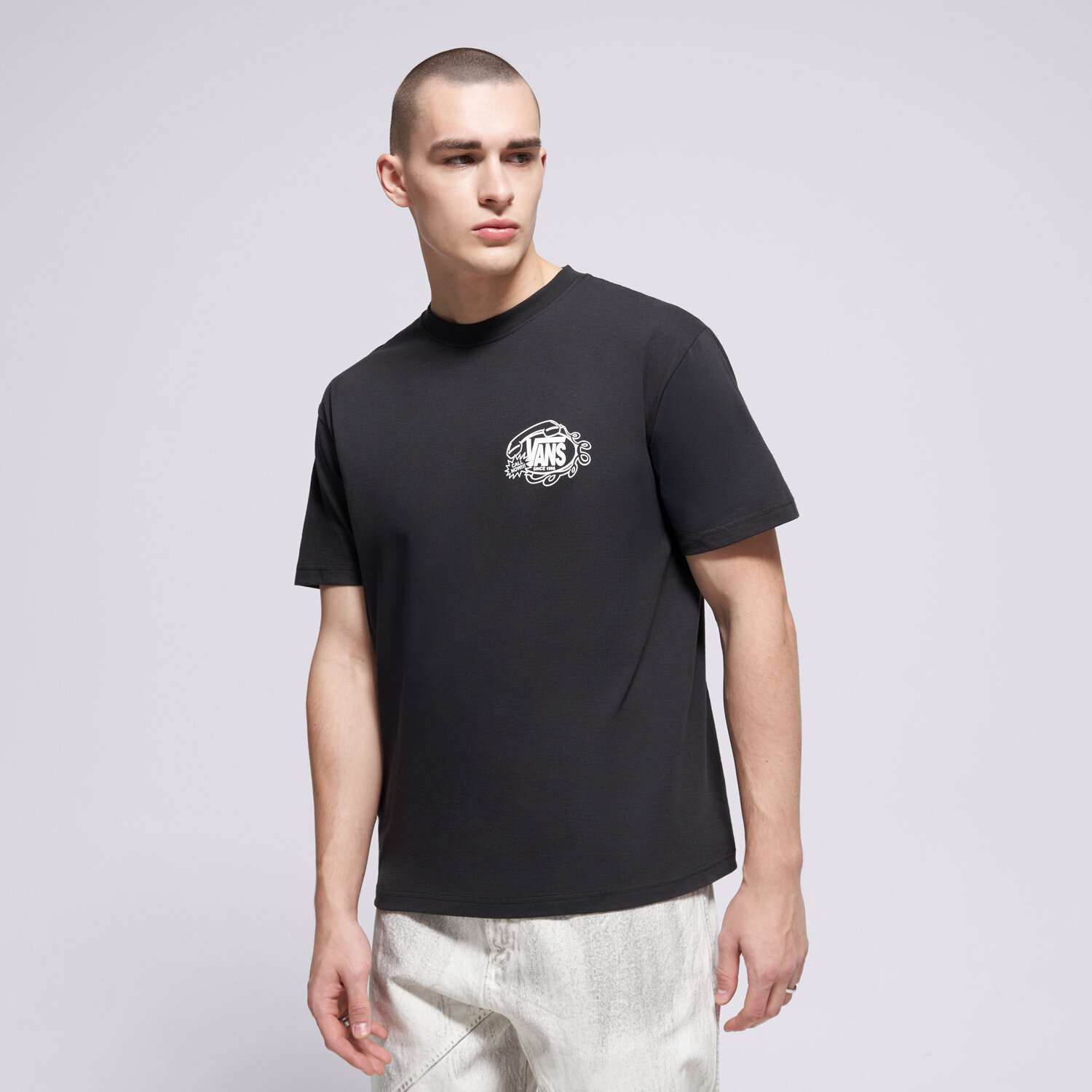 Herren T-Shirt VANS T-SHIRT HOT LINES SS TEE VN000SYBBLK1 Schwarz