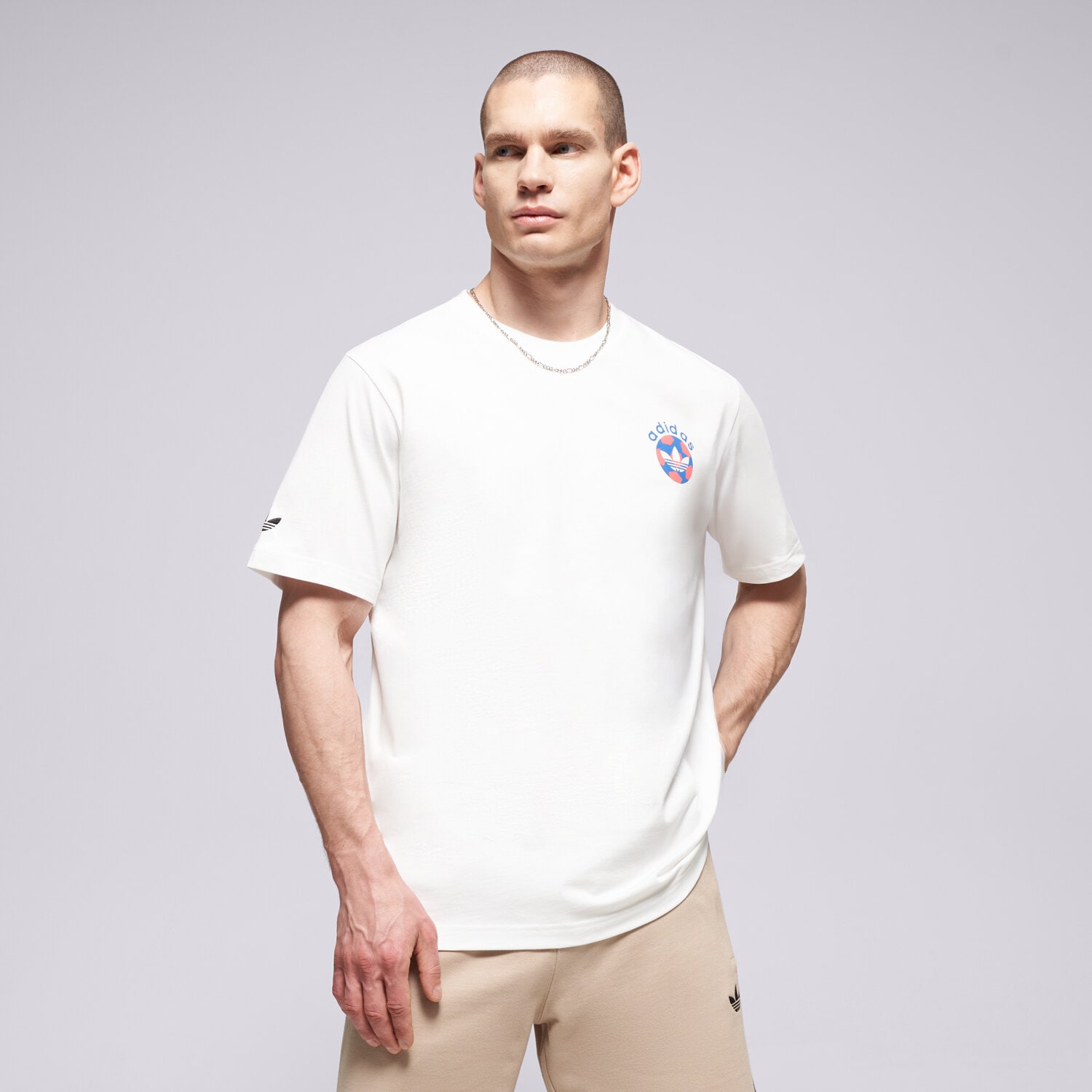 Herren T-Shirt ADIDAS T-SHIRT FOOTBALL KD1424 Weiß