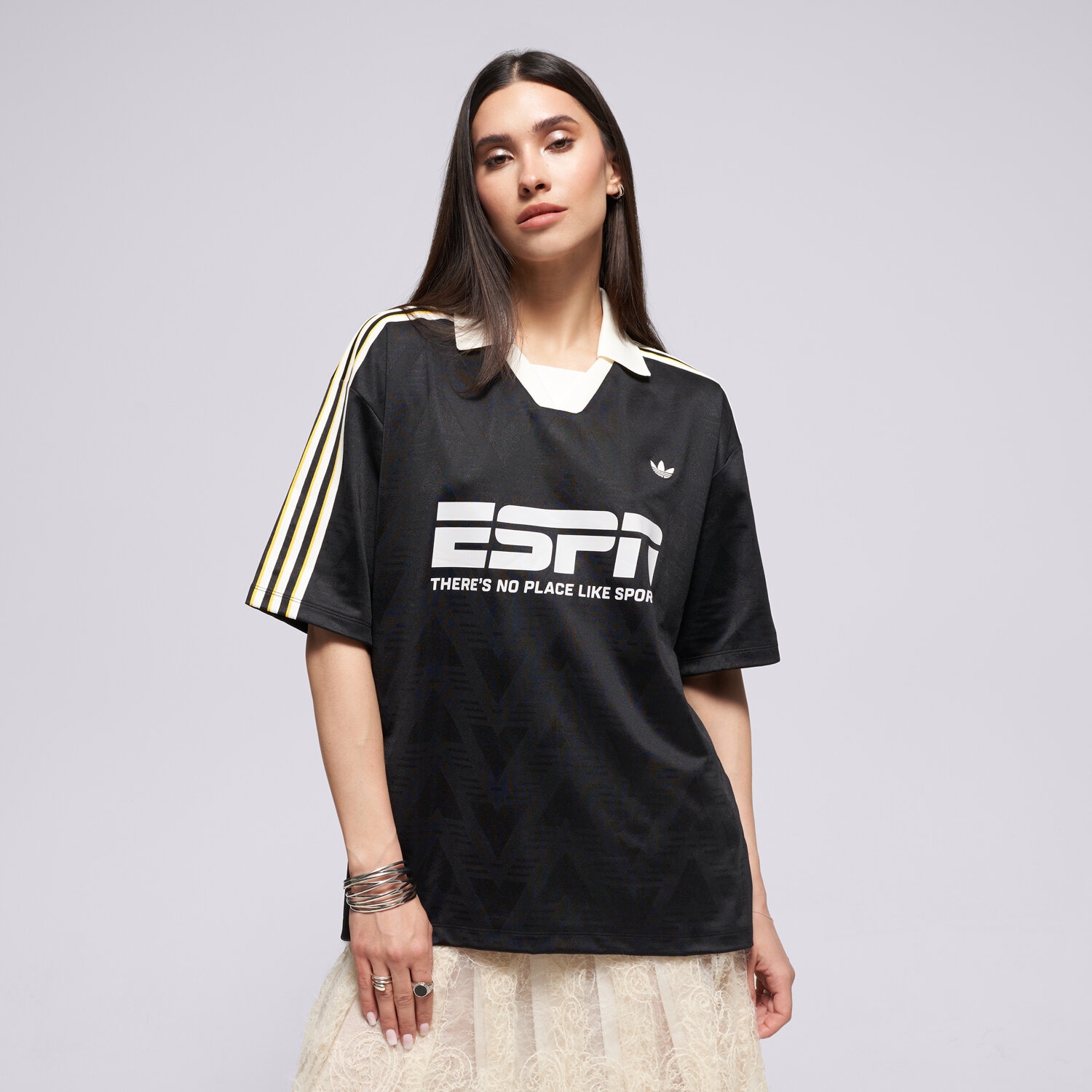 Damen T-Shirt ADIDAS T-SHIRT FOOTBALL JERSEY KC9107 Schwarz