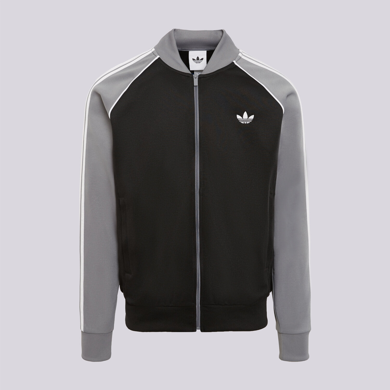 Herren ADIDAS SWEATSHIRT MIT REIßVERSCHLUSS SST TT KE1671 Grau