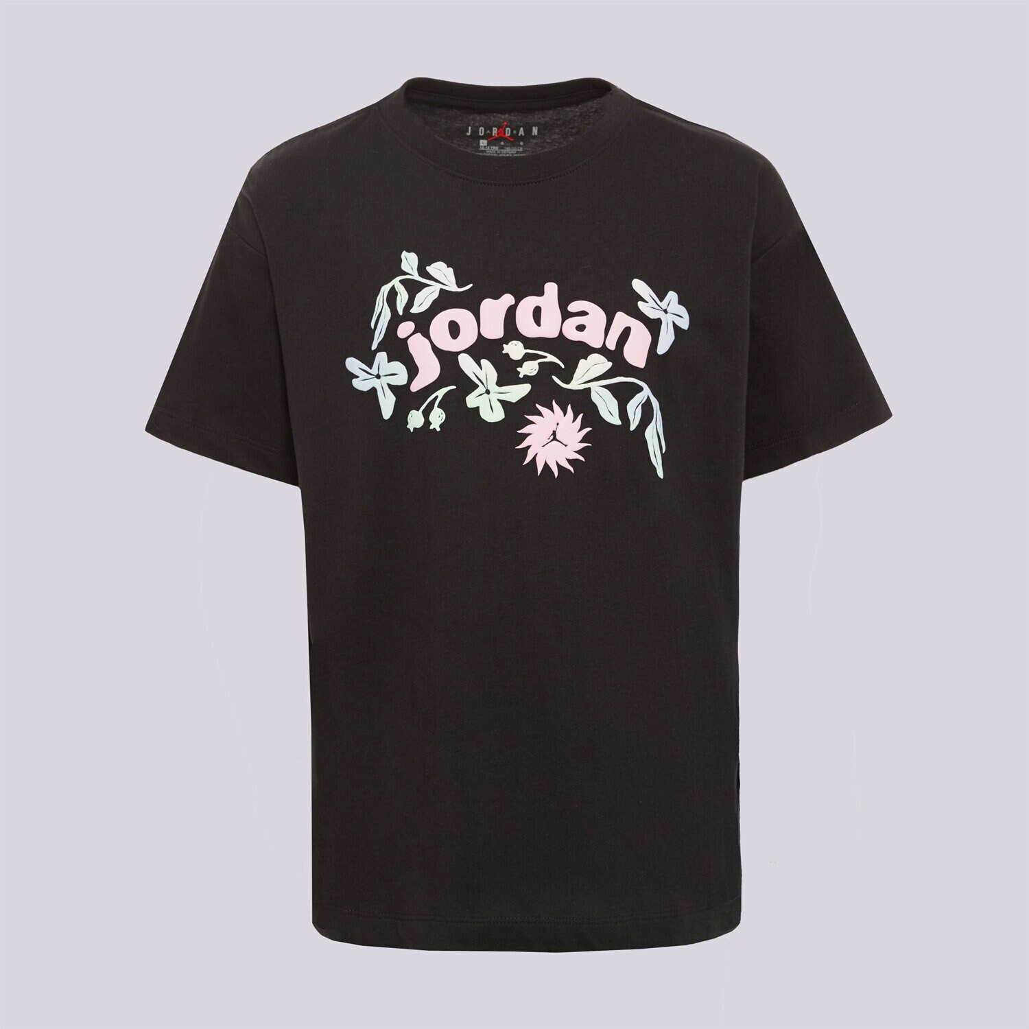 Kinder T-Shirt JORDAN T-SHIRT JDG JORDAN PUFF FLORAL G 45F489-023 Schwarz