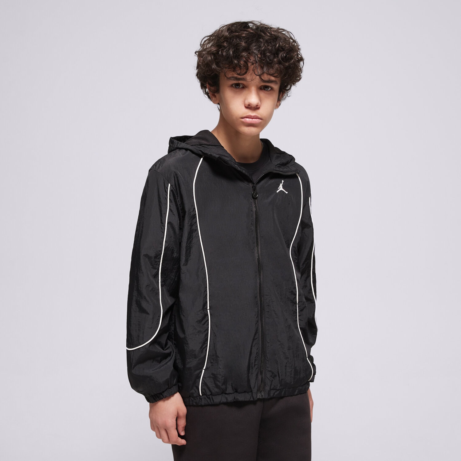 Kinder Übergangsjacke JORDAN JACKE ORTALION JDB COLOR BLOCK WINDJKT B 95F395-023 Schwarz