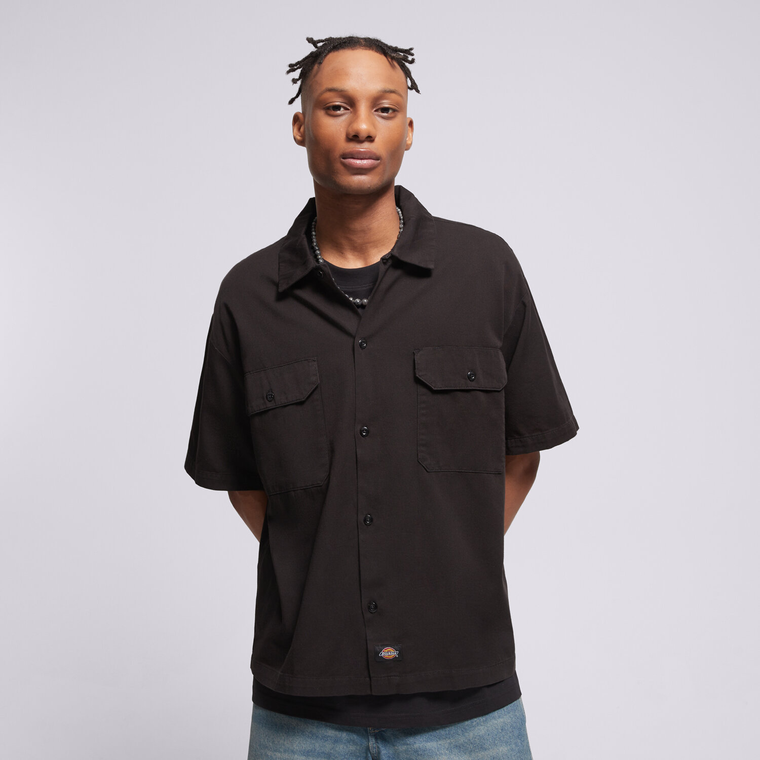 Herren Hemd DICKIES HEMD 247 GD WORK SHIRT SS DK0A88N9BLK1 Schwarz