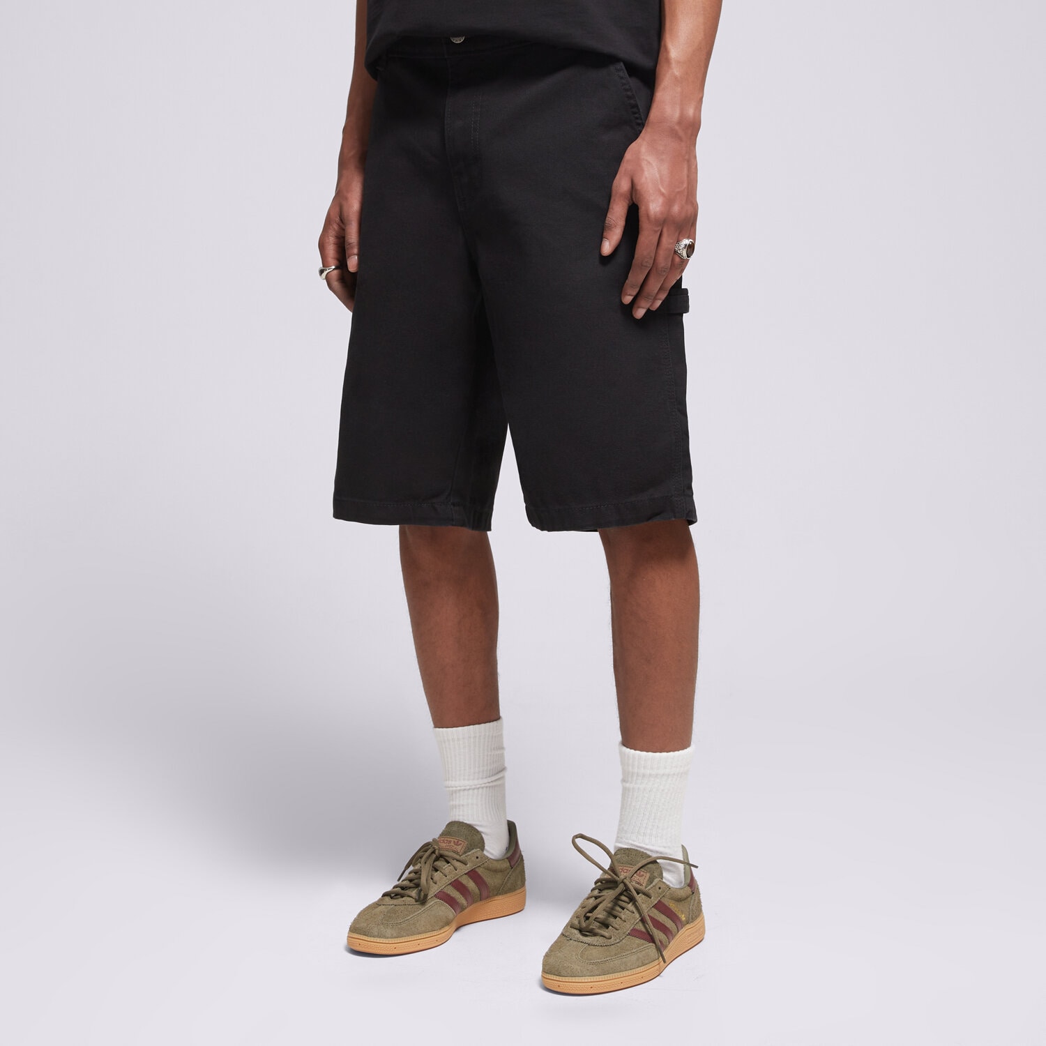 Herren Shorts DICKIES SHORTS CANVAS CARPENTER SHORT DK0A888GBLK1 Schwarz