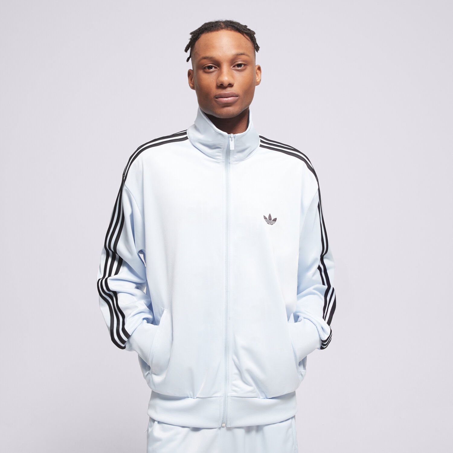 Herren ADIDAS SWEATSHIRT MIT REIßVERSCHLUSS FIREBIRD TT KC7997 Blau