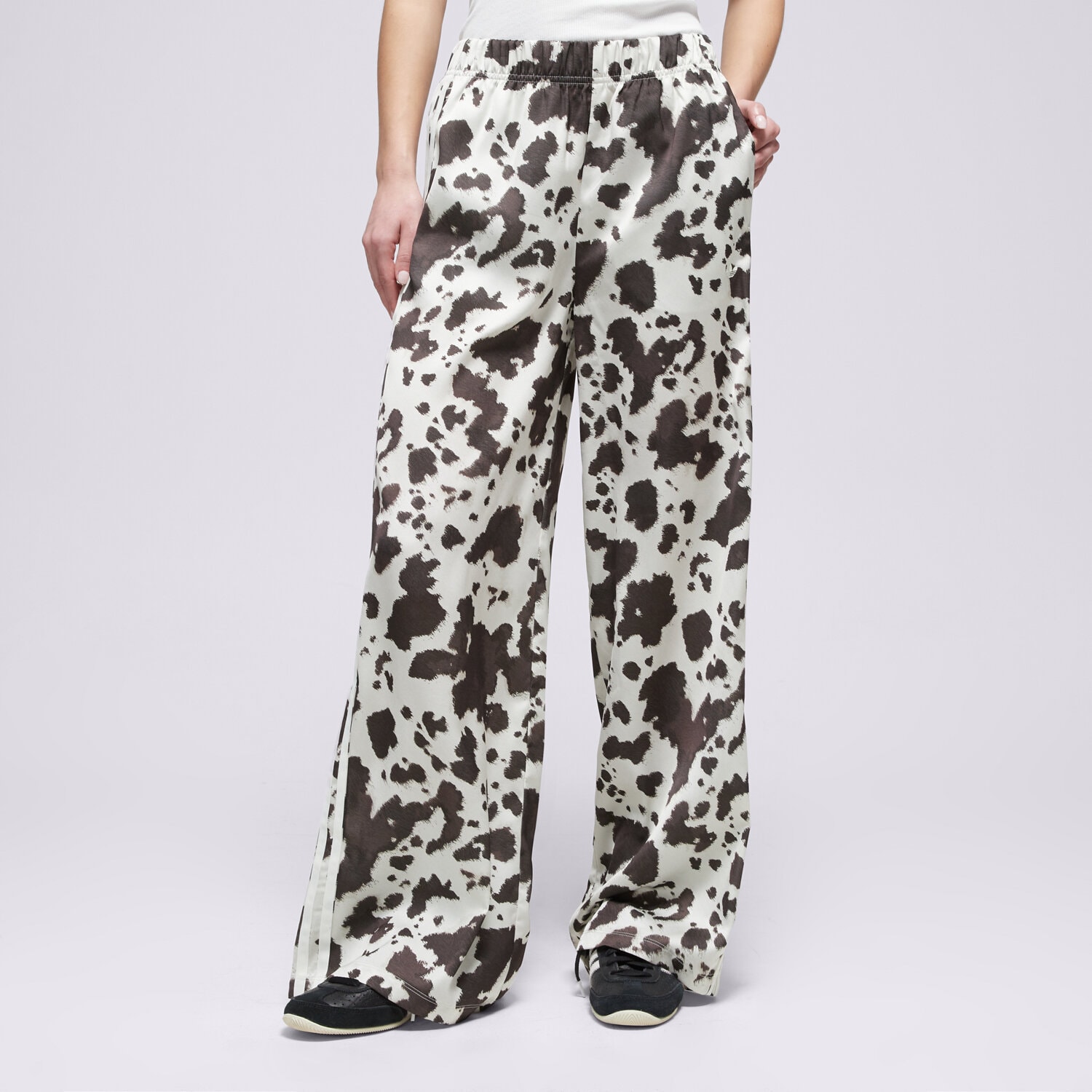 Damen Hosen ADIDAS HOSE SATIN WIDE LEG COW PRINT KA2668 Multicolor