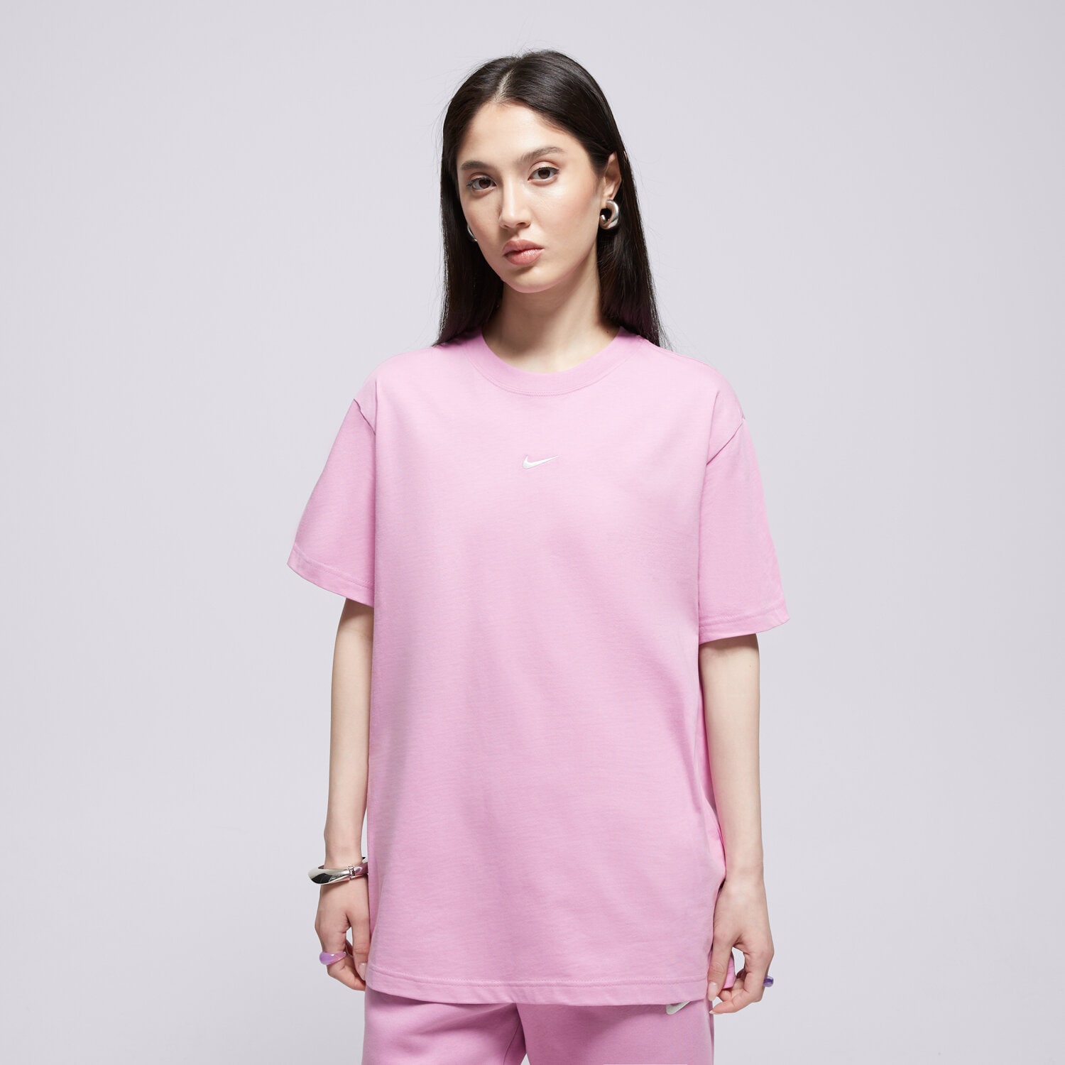 Damen T-Shirt NIKE T-SHIRT CLASSIC SS IH7601-503 Rosa