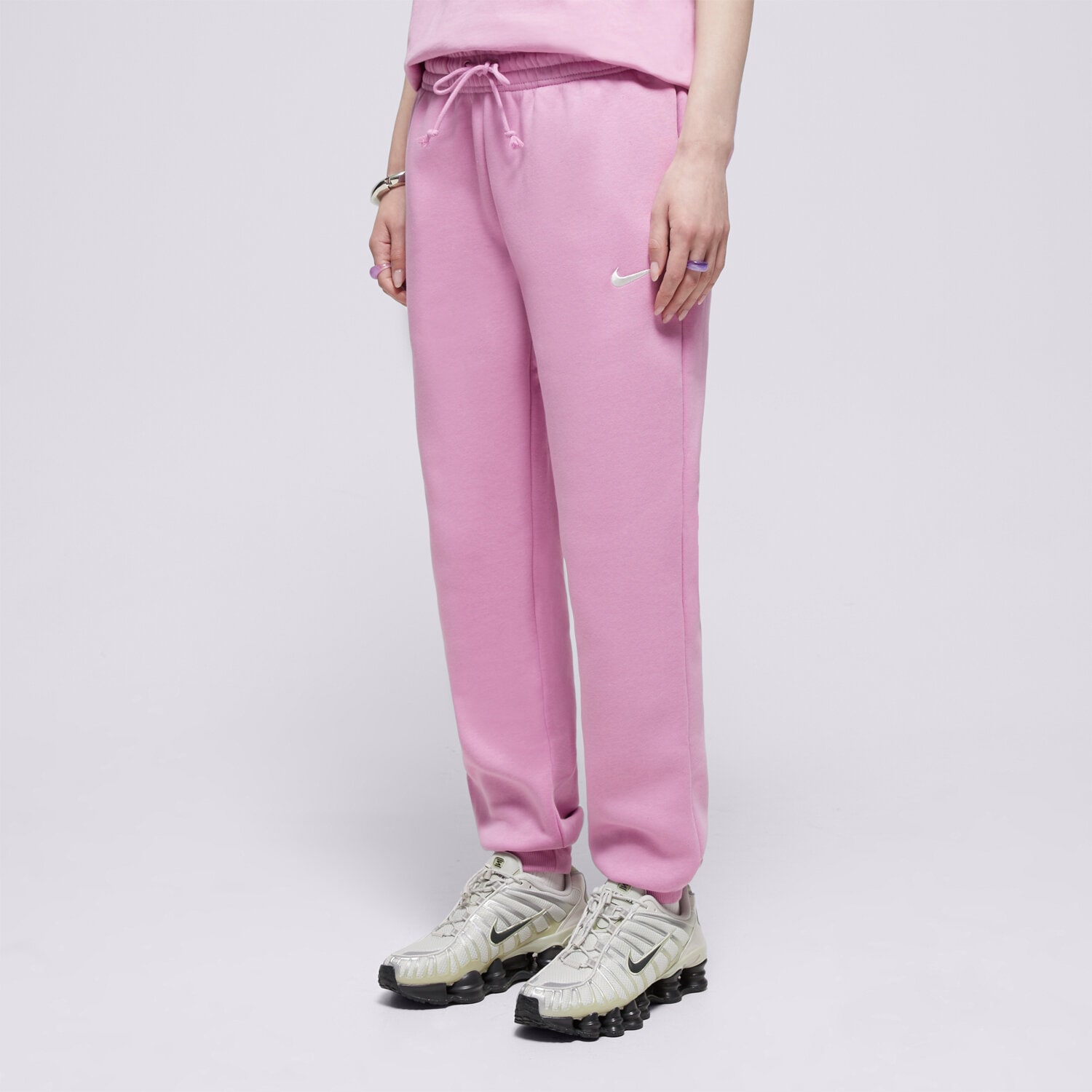 Damen Hosen NIKE HOSE W NSW PHNX FLC MR PANT STD FZ7626-503 Rosa