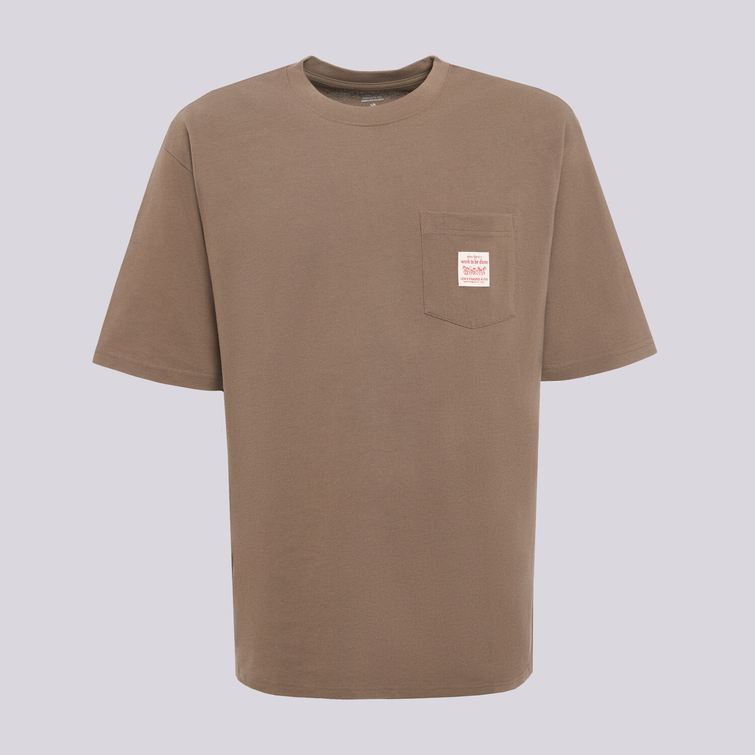 Herren T-Shirt LEVI'S T-SHIRT SS WORKWEAR TEE BROWNS A5850-0030 Braun