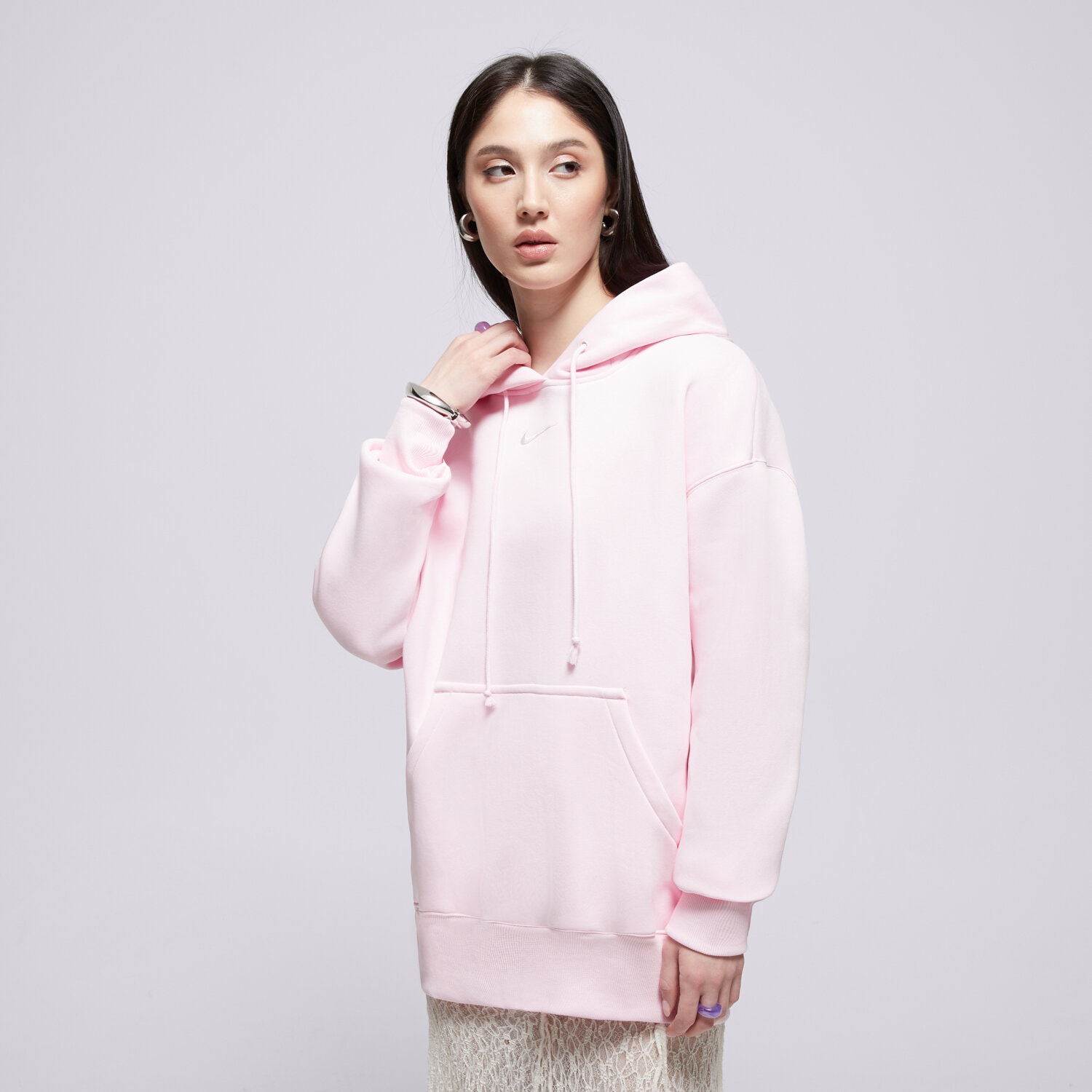 Damen NIKE HOODIE W NSW PHNX FLC OS PO HOODIE DQ5860-663 Rosa