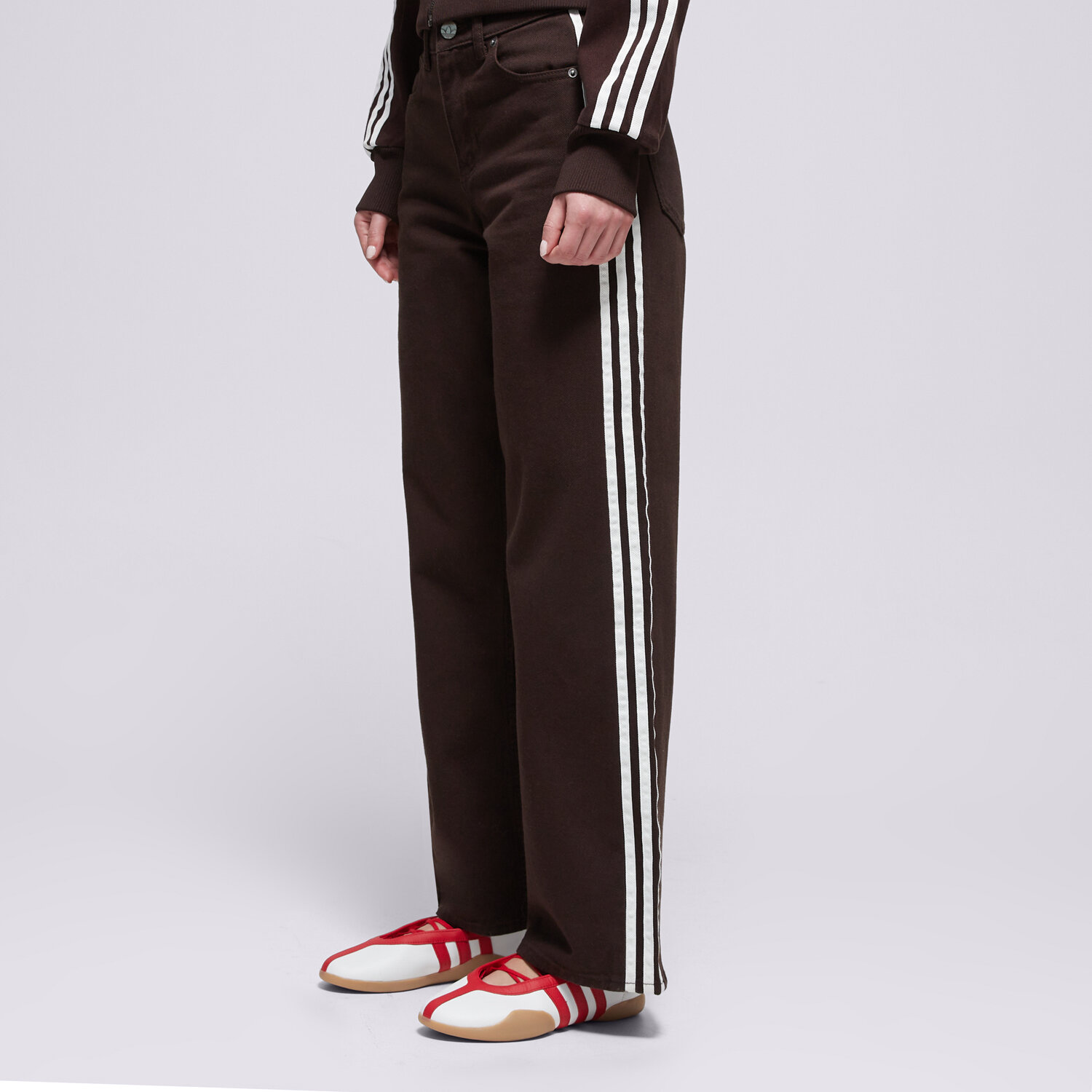 Damen Hosen ADIDAS HOSE FIREBIRD TP D KD2934 Braun