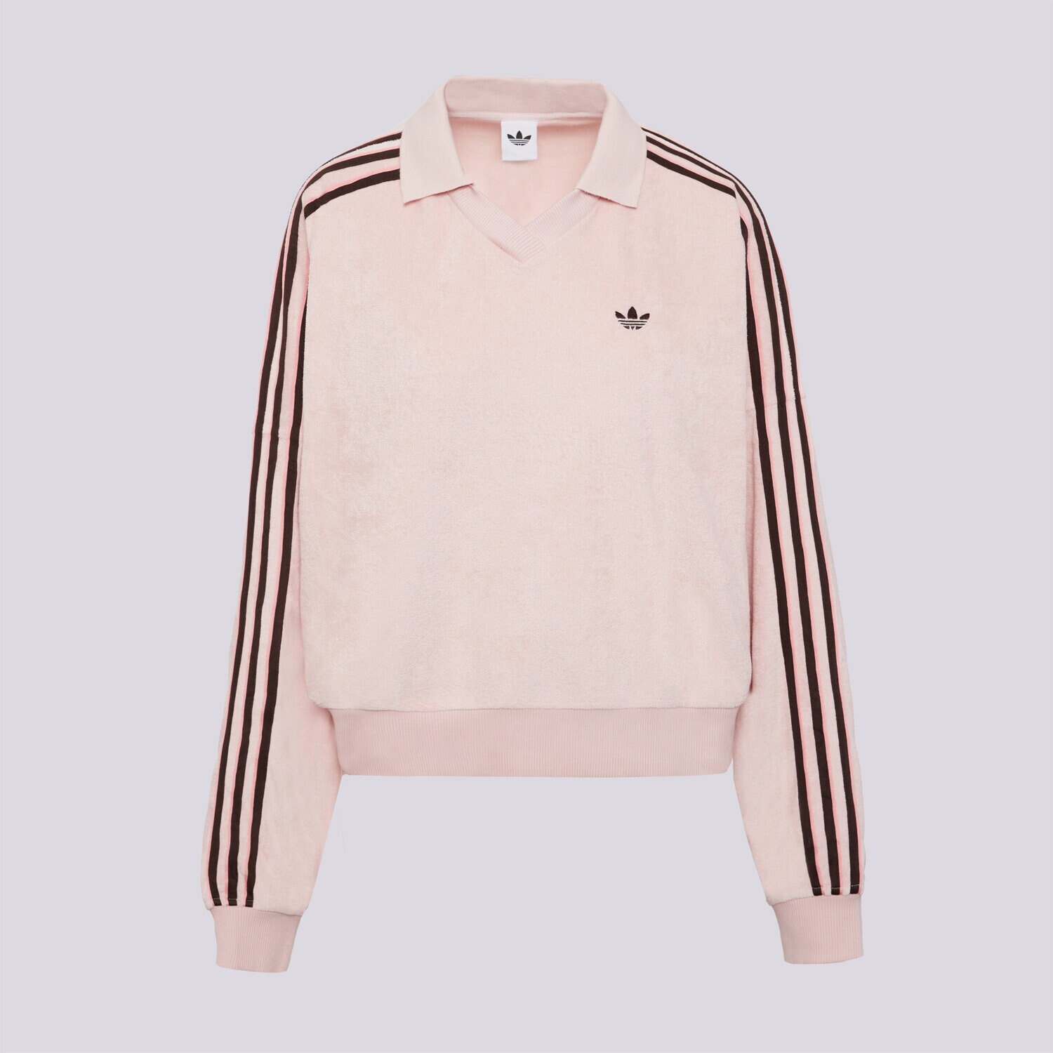 Damen ADIDAS SWEATSHIRT TT V NECK KD1400 Rosa