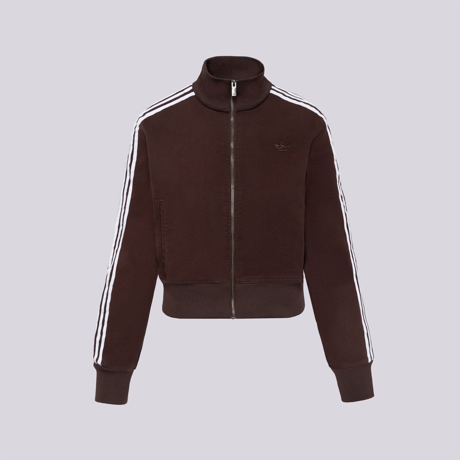 Damen ADIDAS SWEATSHIRT MIT REIßVERSCHLUSS FIREBIRD TT D KD2937 Braun