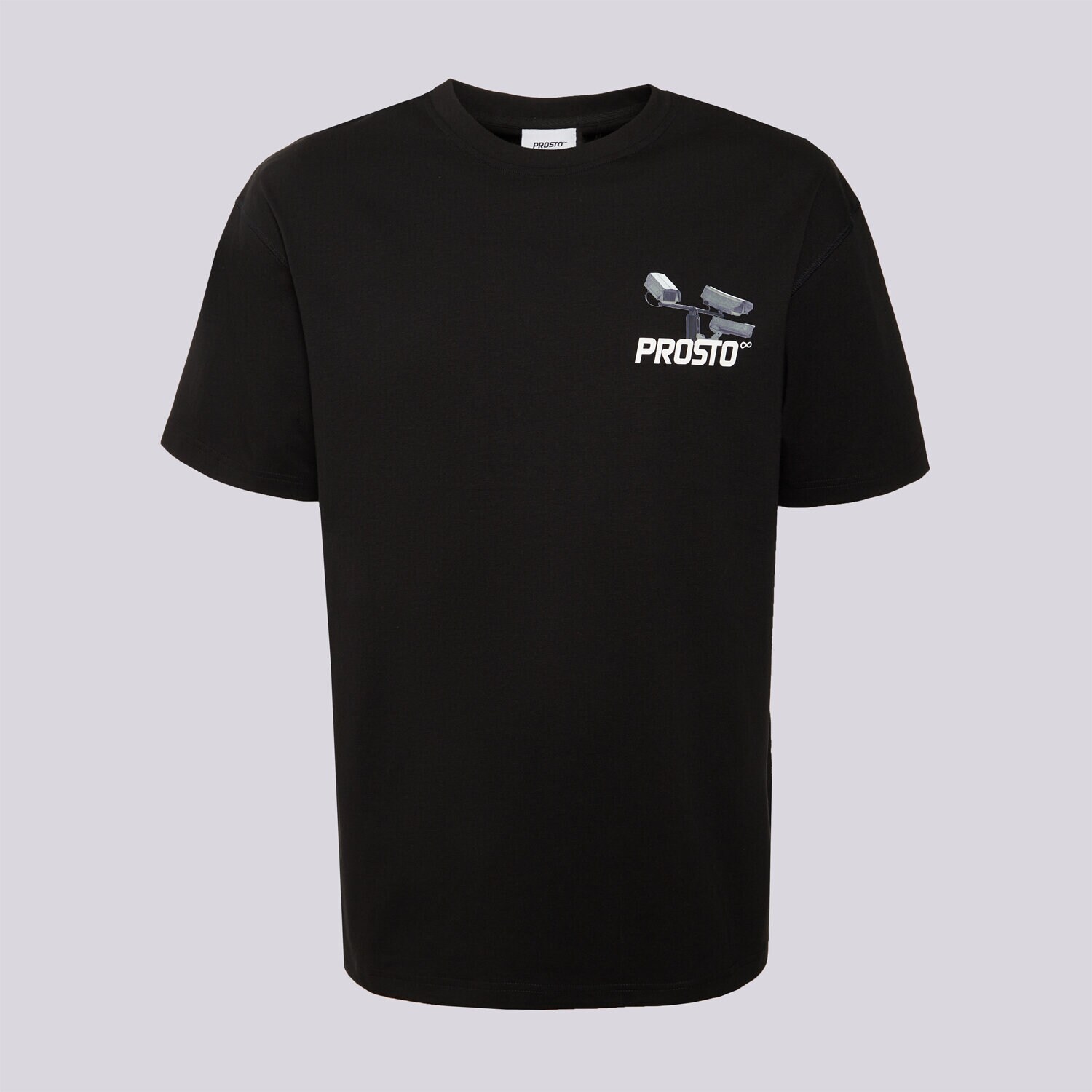 Herren T-Shirt PROSTO T-SHIRT CC TV BLACK KL261MTEE1252 Schwarz