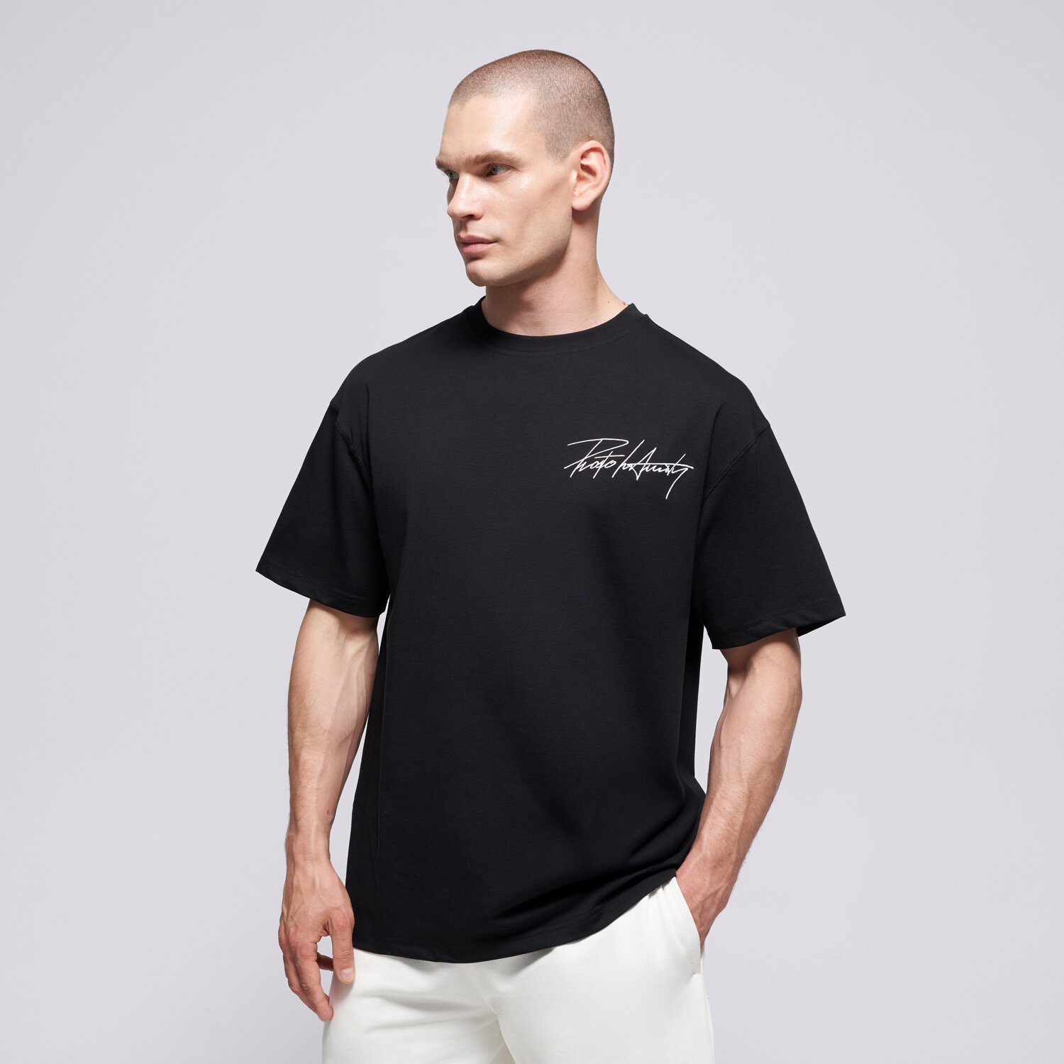 Herren T-Shirt PROSTO T-SHIRT CLUB BLACK KL261MTEE1202 Schwarz