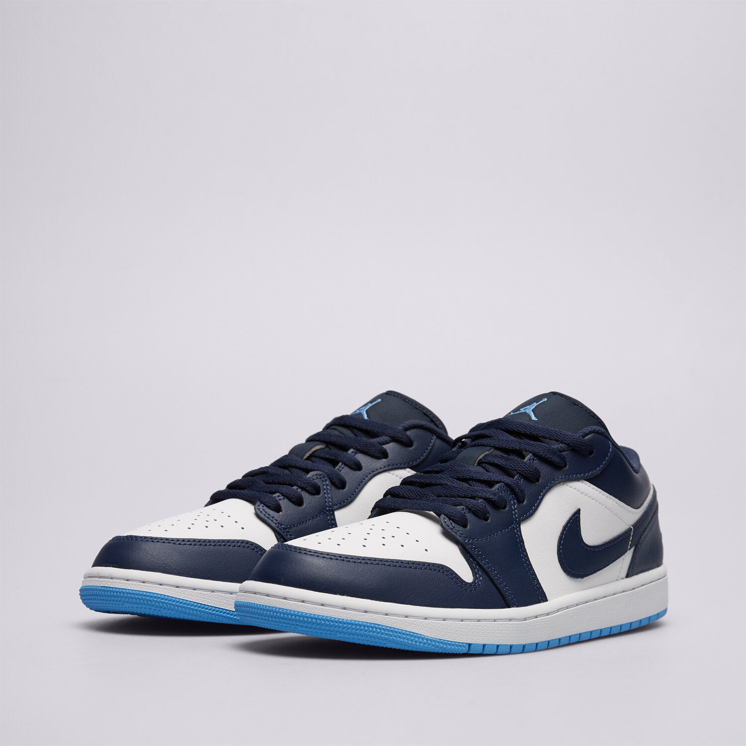 Jordan Zapatillas de Casual de Hombre AIR 1 LOW Nike Azul marino / Blanco — photo 4