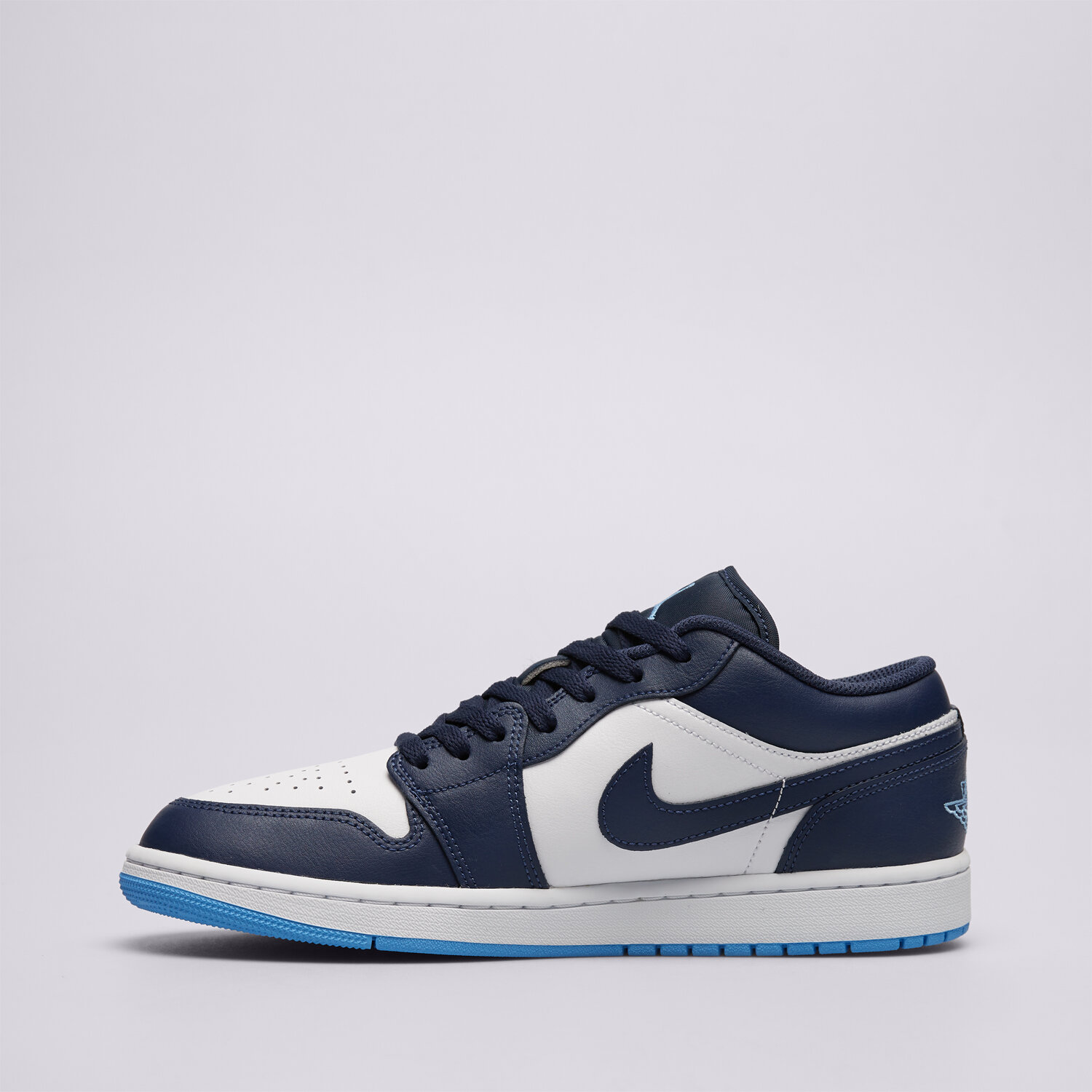 Jordan Zapatillas de Casual de Hombre AIR 1 LOW Nike Azul marino / Blanco — photo 5