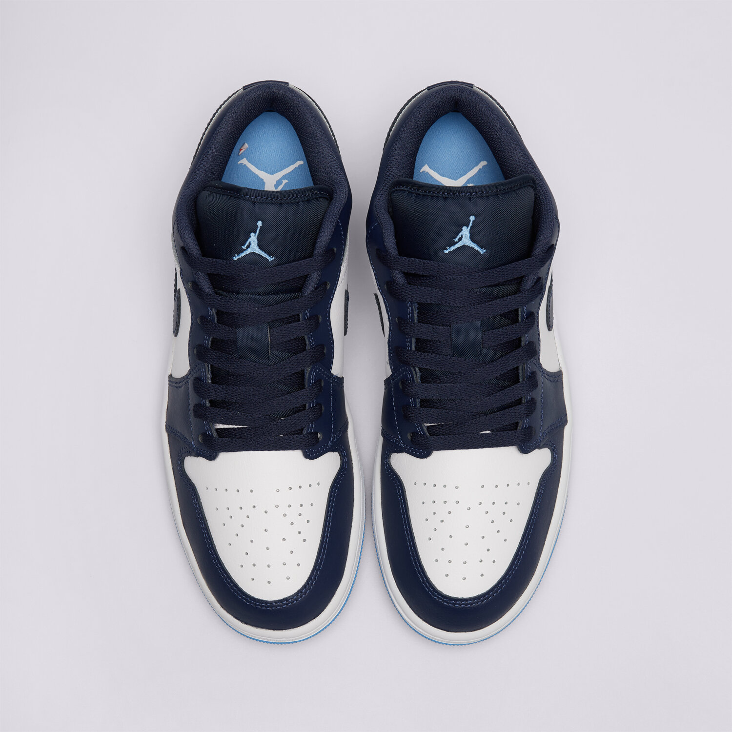 Jordan Zapatillas de Casual de Hombre AIR 1 LOW Nike Azul marino / Blanco — photo 6