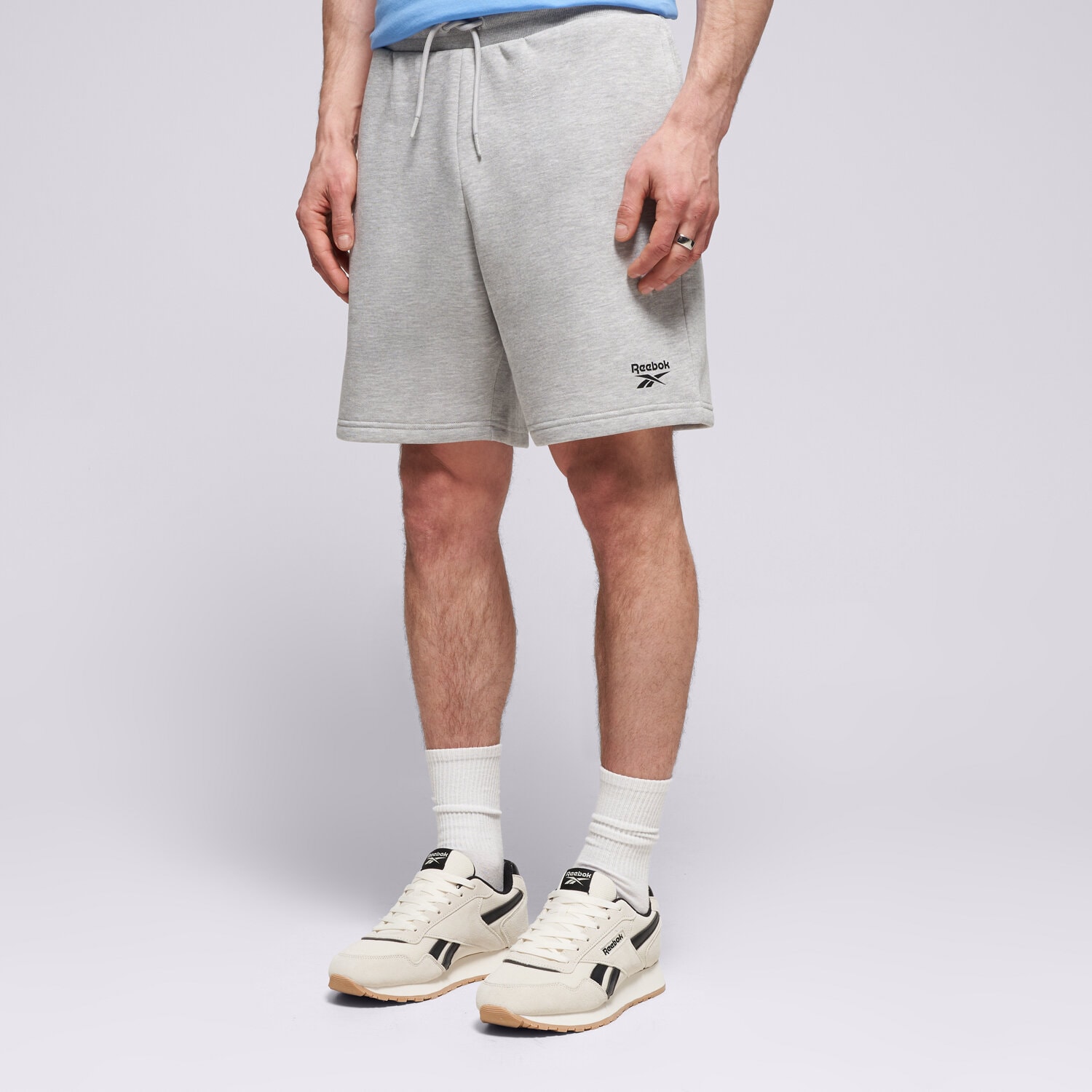 Herren Shorts REEBOK SHORTS MARCUS SMALL LOGO FLEECE SHORTS 100239972 Grau