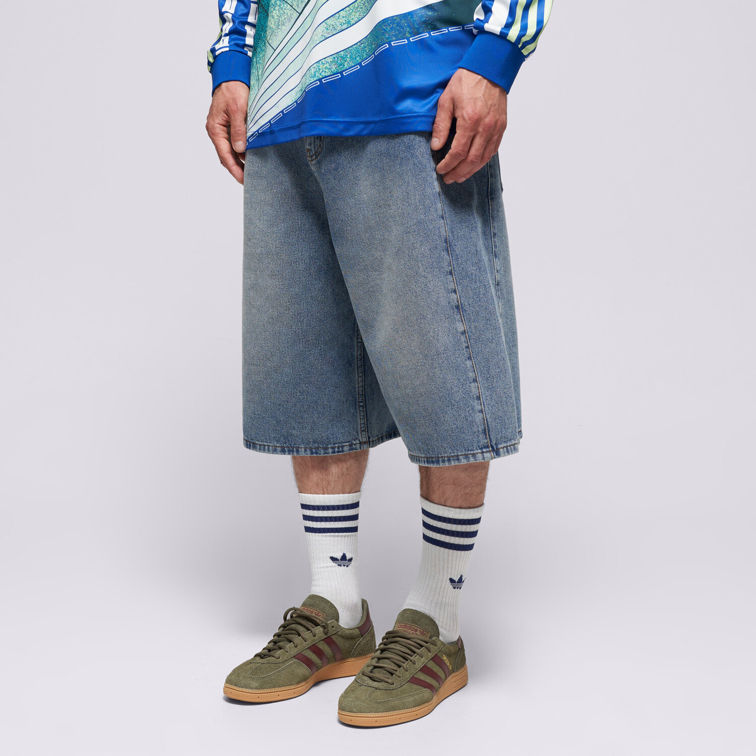 Herren Shorts ADIDAS SHORTS DENIM SHO KE0133 Blau