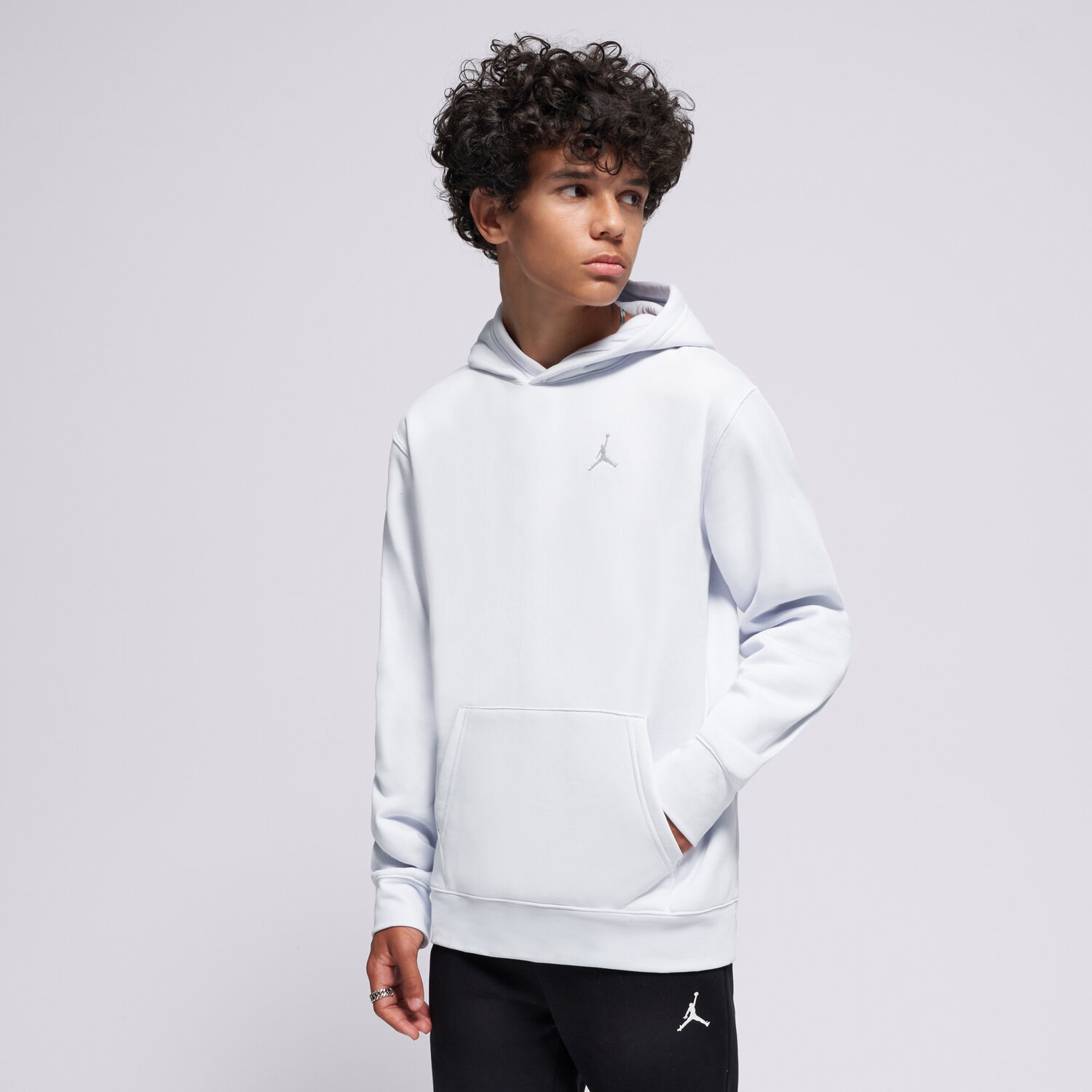 Kinder JORDAN HOODIE JDB MJ BROOKLYN FLC PO BOY 95D232-P23 Grau