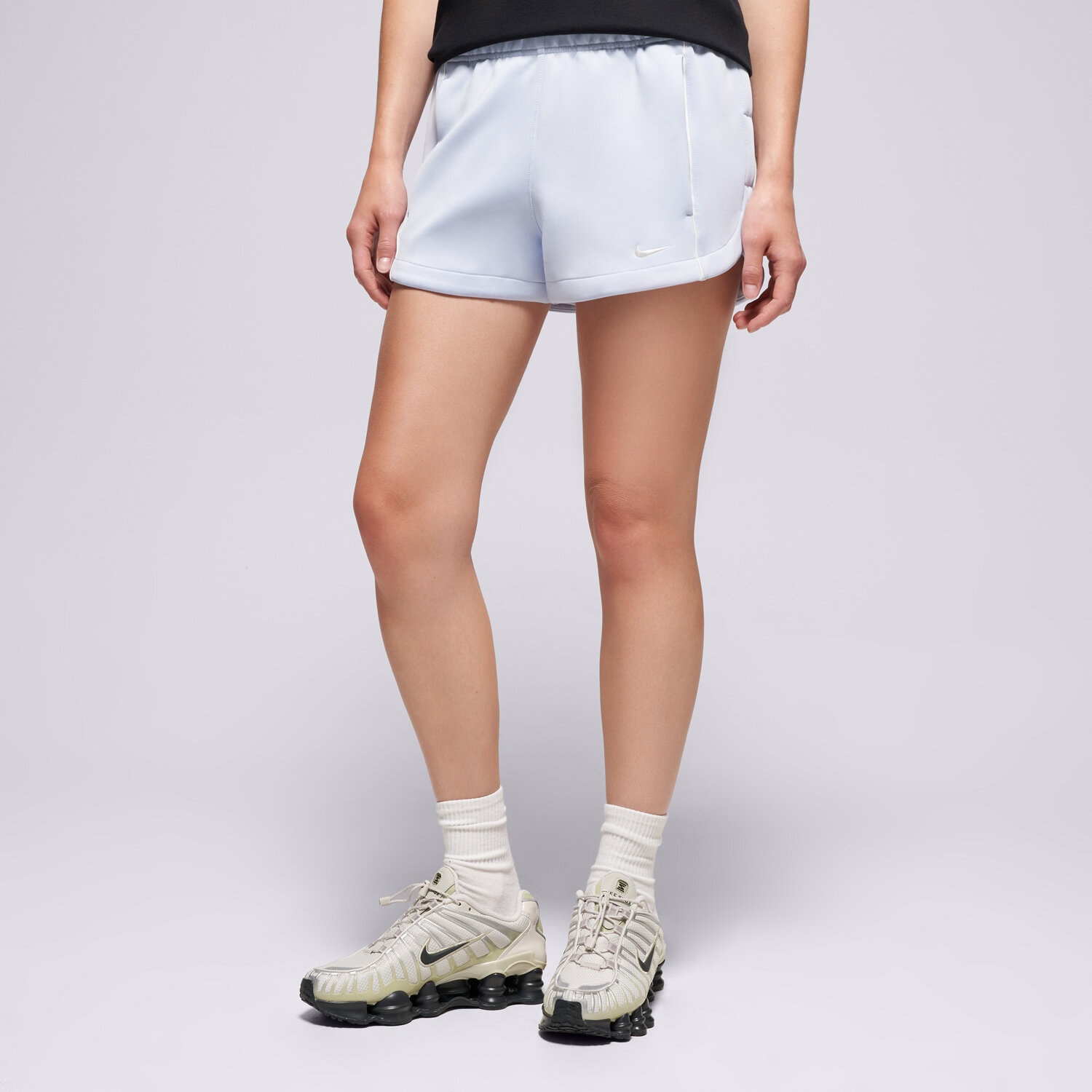 Damen Shorts NIKE SHORTS W NSW NK WR PLY KNT MR 2" SHRT HJ1406-407 Blau