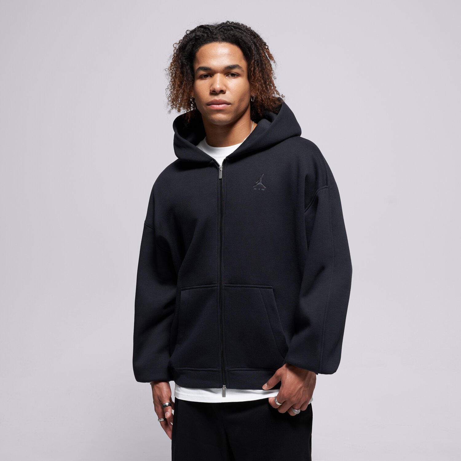 Herren JORDAN SWEATSHIRT MIT REIßVERSCHLUSS   M J BRK OVZ FLC FZ BB IM8931-010 Schwarz