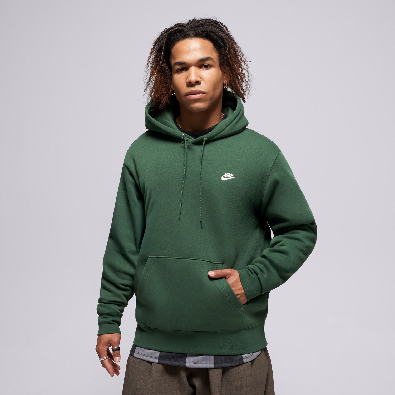 Herren NIKE HOODIE M NK CLUB BB PO HOODIE FN3859-323 Grün