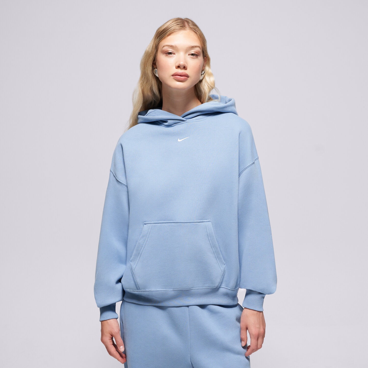 Damen NIKE HOODIE STDO FLC MW OS PO HDY IM8502-486 Blau