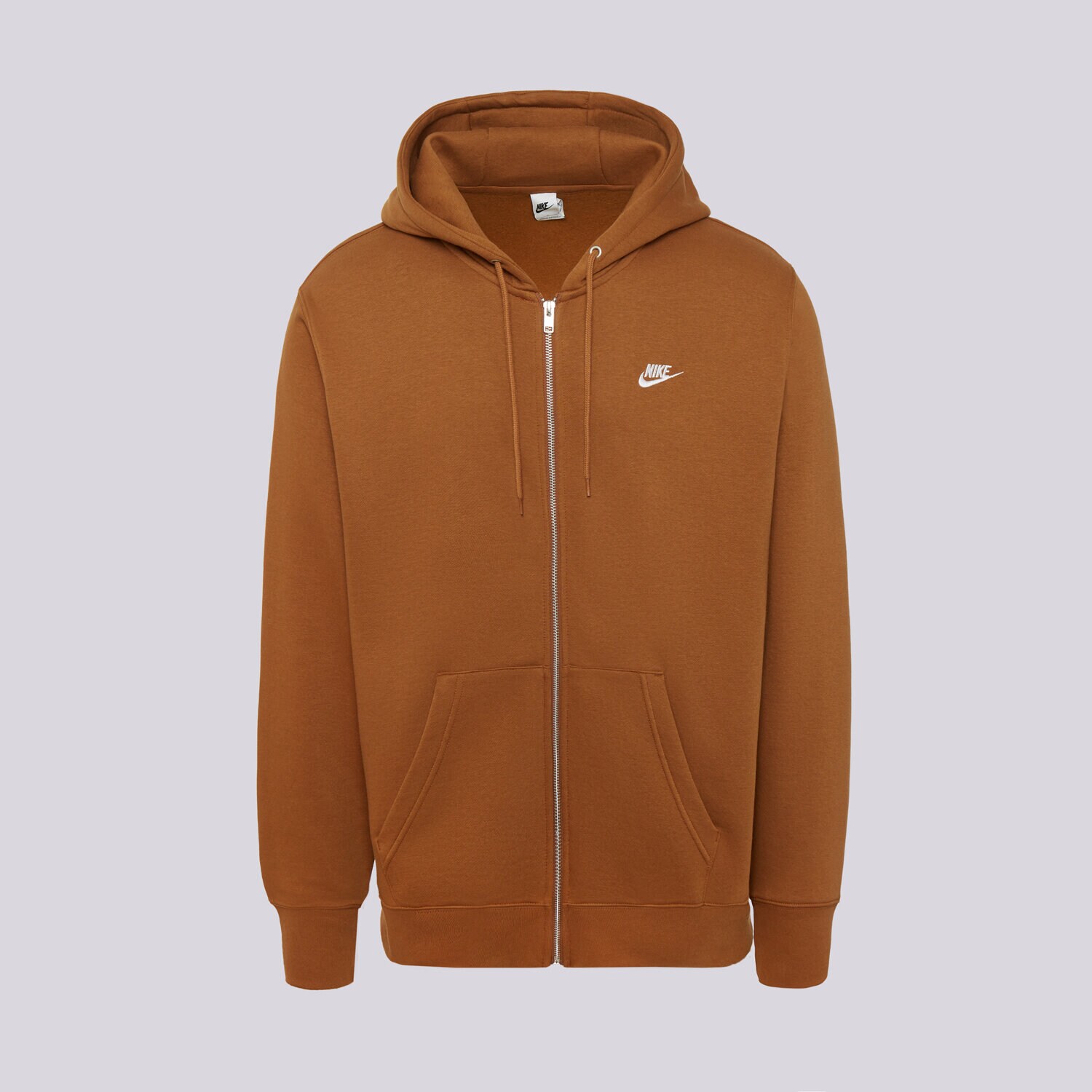 Herren NIKE SWEATSHIRT MIT REIßVERSCHLUSS Z KAPTUREM M NK CLUB BB F FN3861-270 Braun