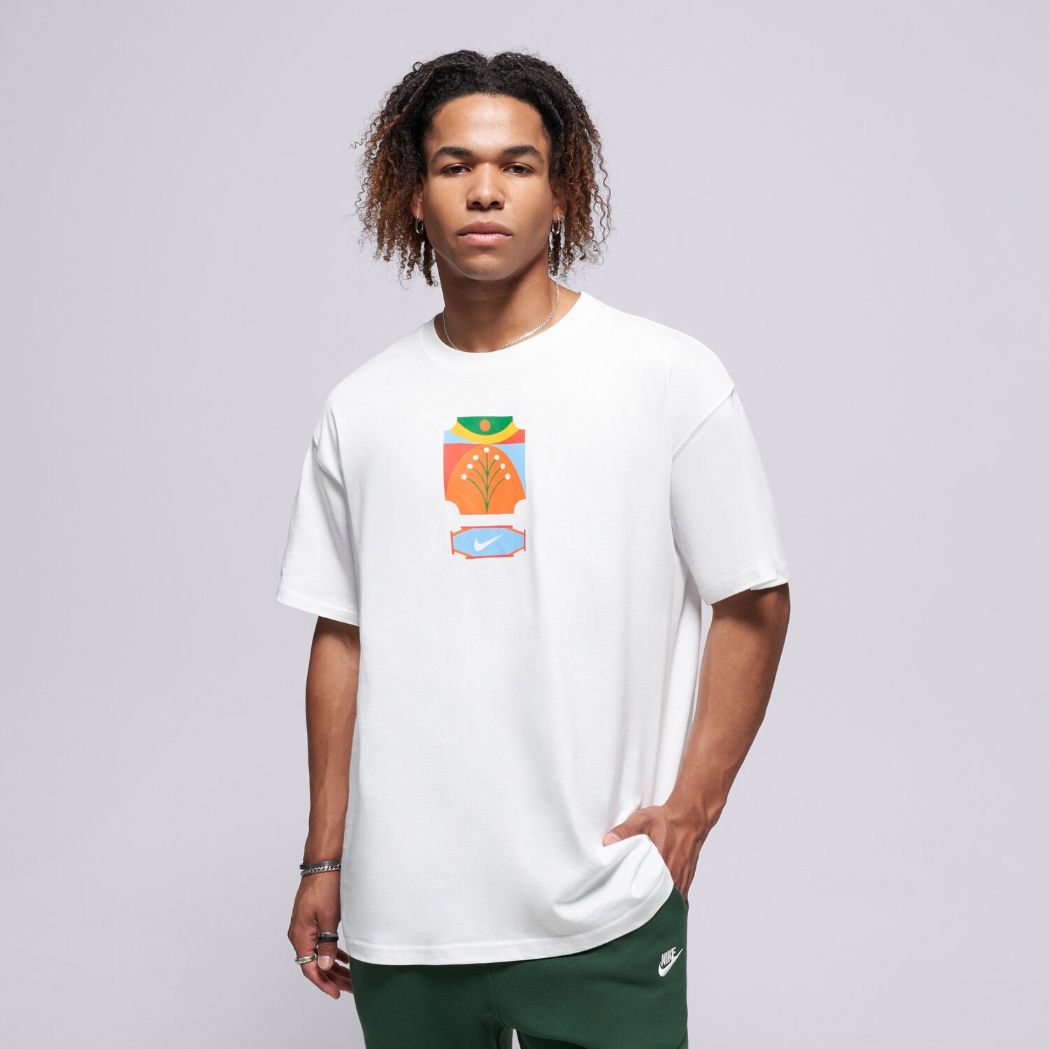 Herren T-Shirt NIKE T-SHIRT U NSW TEE LSE PALM TREE NIKE IM9345-100 Weiß