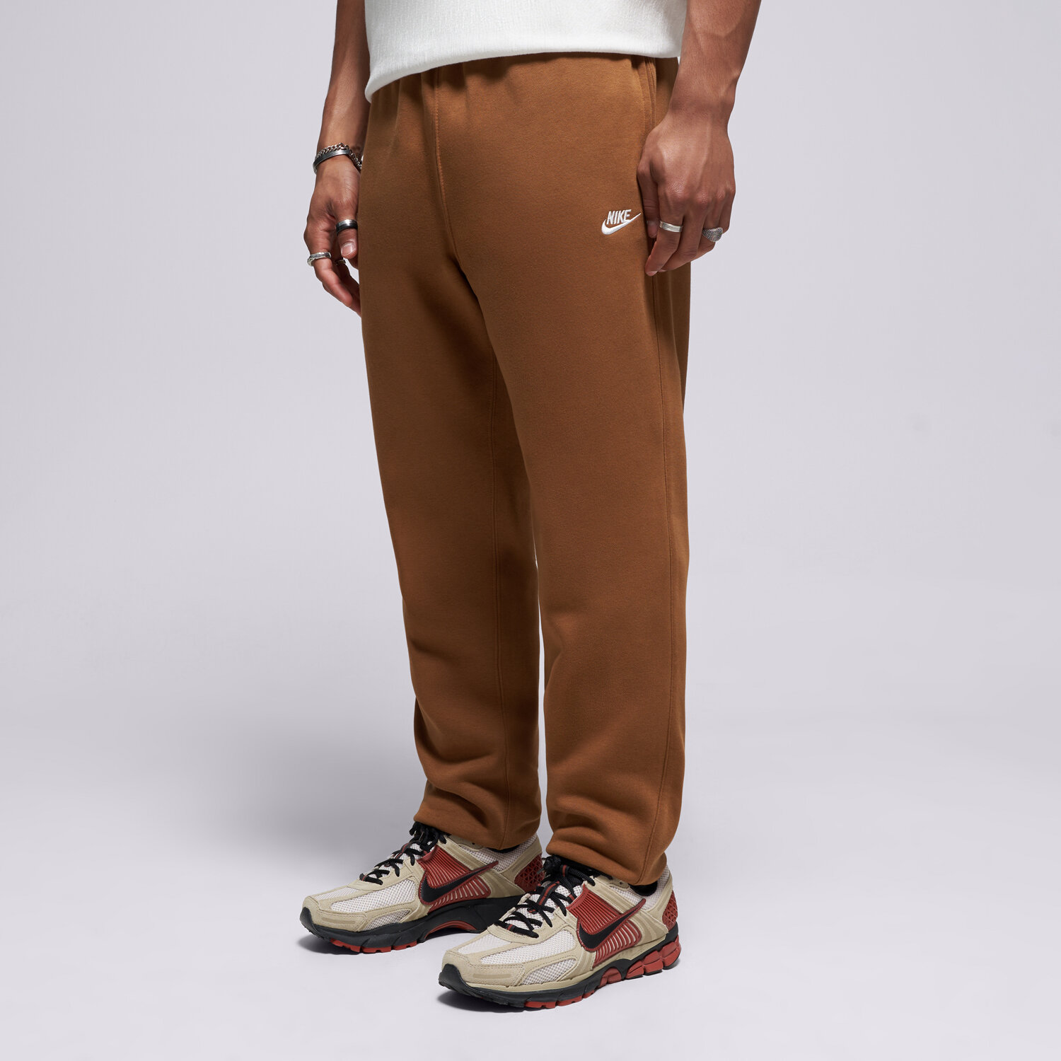 Herren Hosen NIKE HOSE M NK CLUB BB JOGGER FN3787-270 Braun