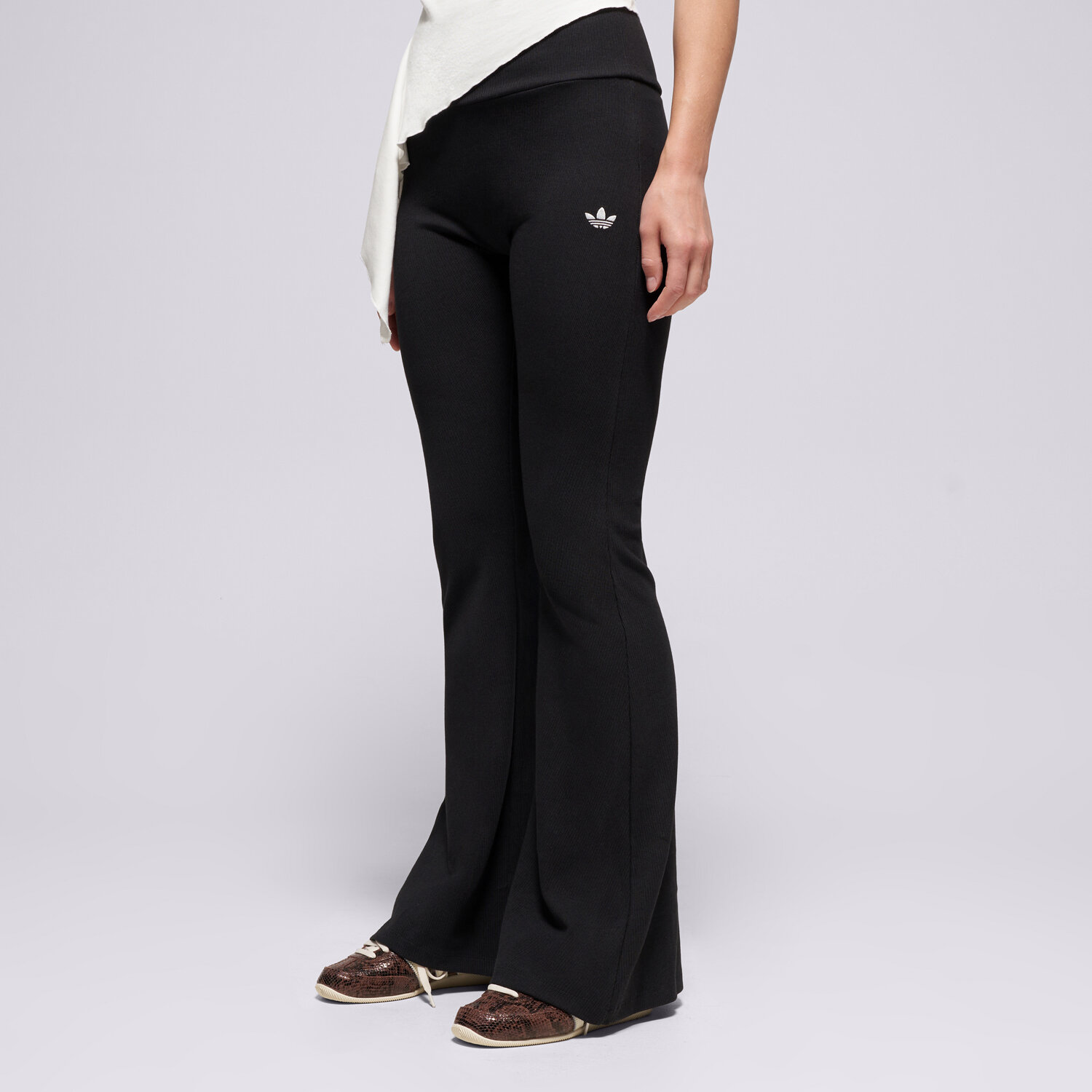 Damen Hosen ADIDAS HOSE ESS RIB FLARED LEGGINGS TIGHTS KR3600 Schwarz