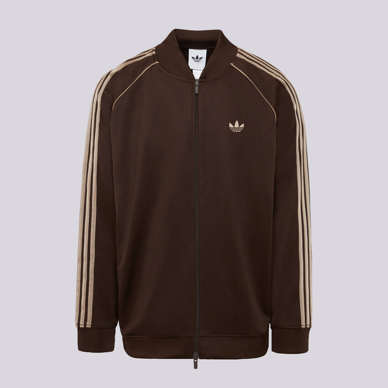 Herren ADIDAS SWEATSHIRT MIT REIßVERSCHLUSS SST TT KS4957 Braun