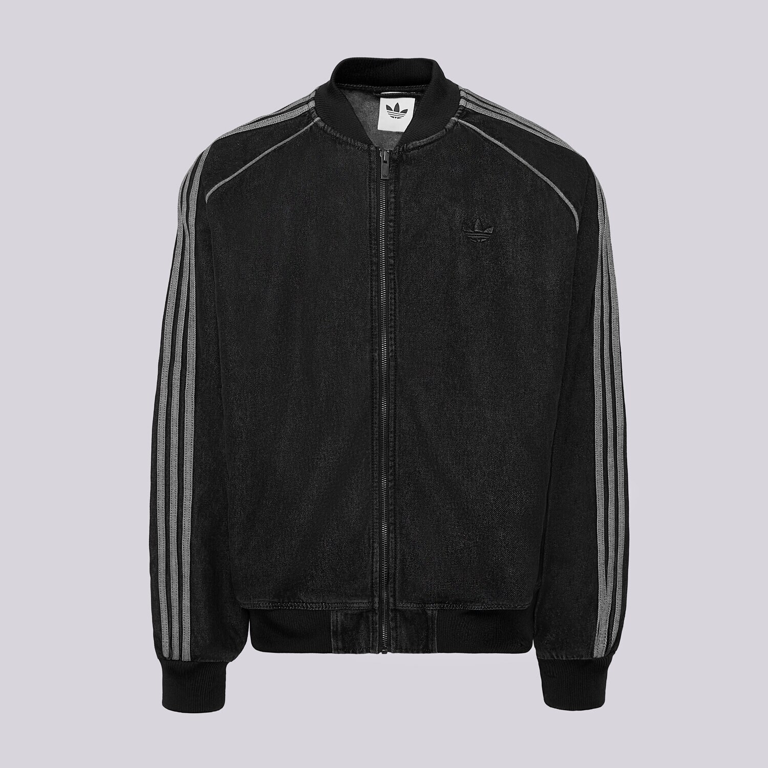 Herren ADIDAS SWEATSHIRT MIT REIßVERSCHLUSS SST TT KS4963 Schwarz