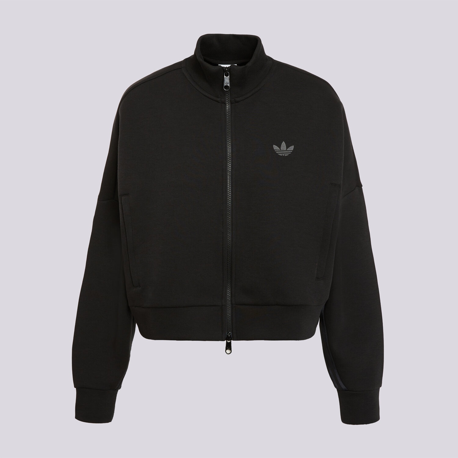 Damen ADIDAS SWEATSHIRT MIT REIßVERSCHLUSS SPACER TT KR9149 Schwarz