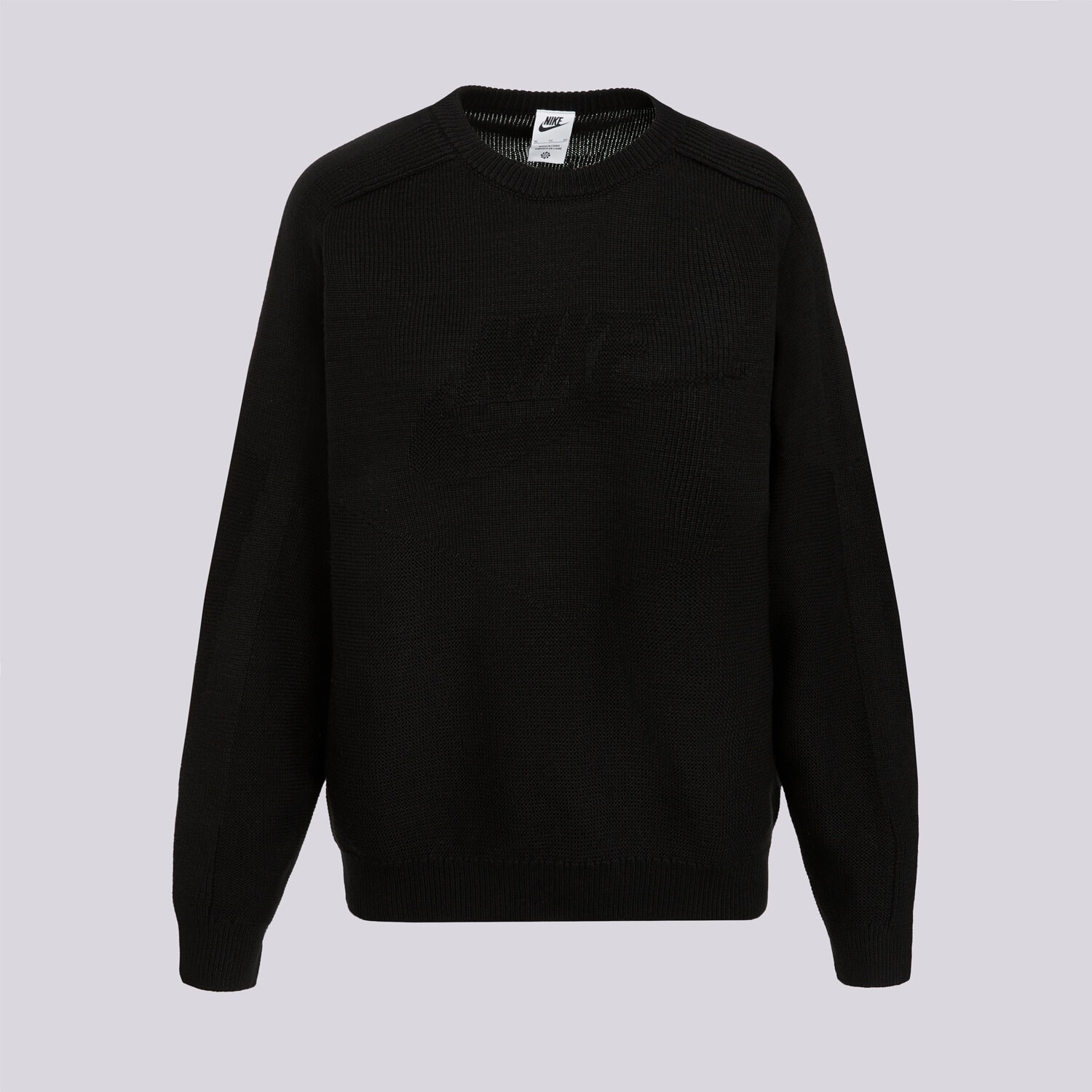 Kinder NIKE PULLOVER K NSW CLN CREW SWEATER IO1703-010 Schwarz