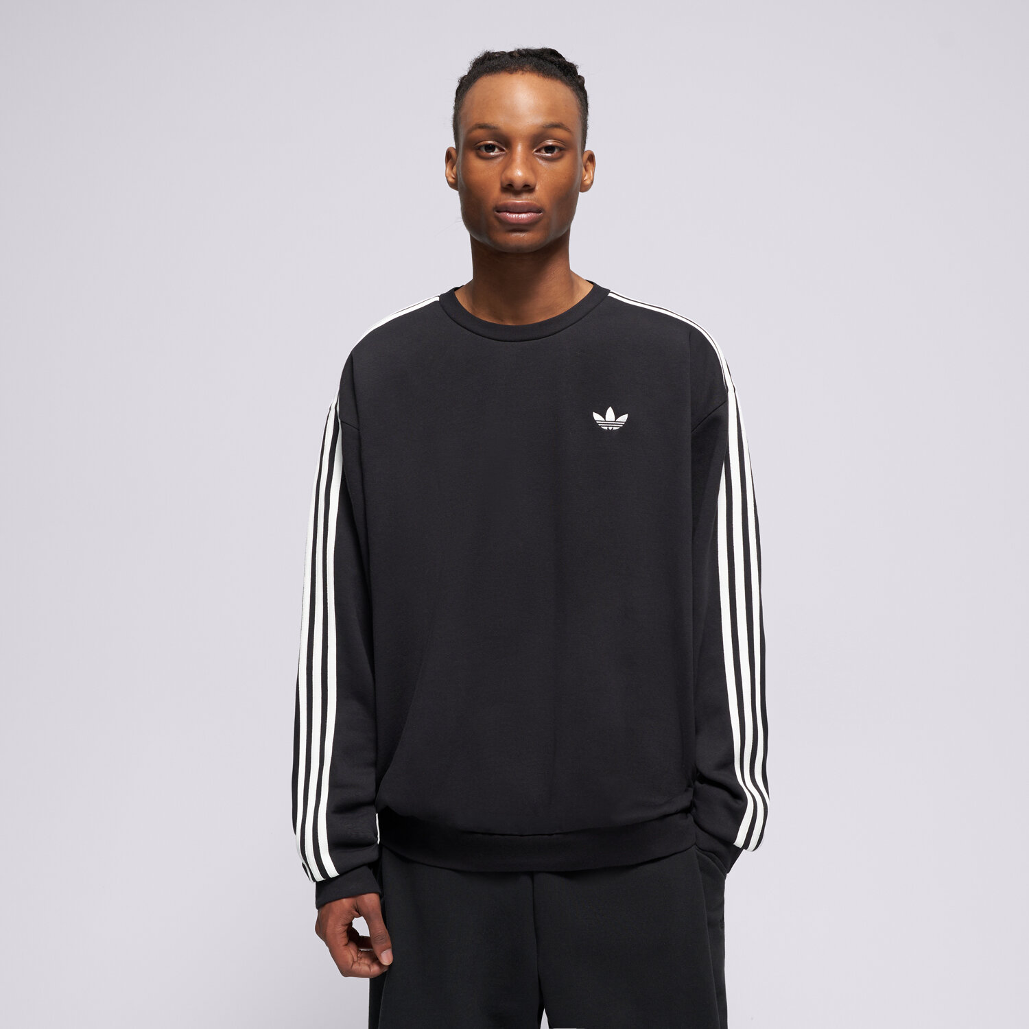 Herren ADIDAS SWEATSHIRT 3S CREW KQ8915 Schwarz