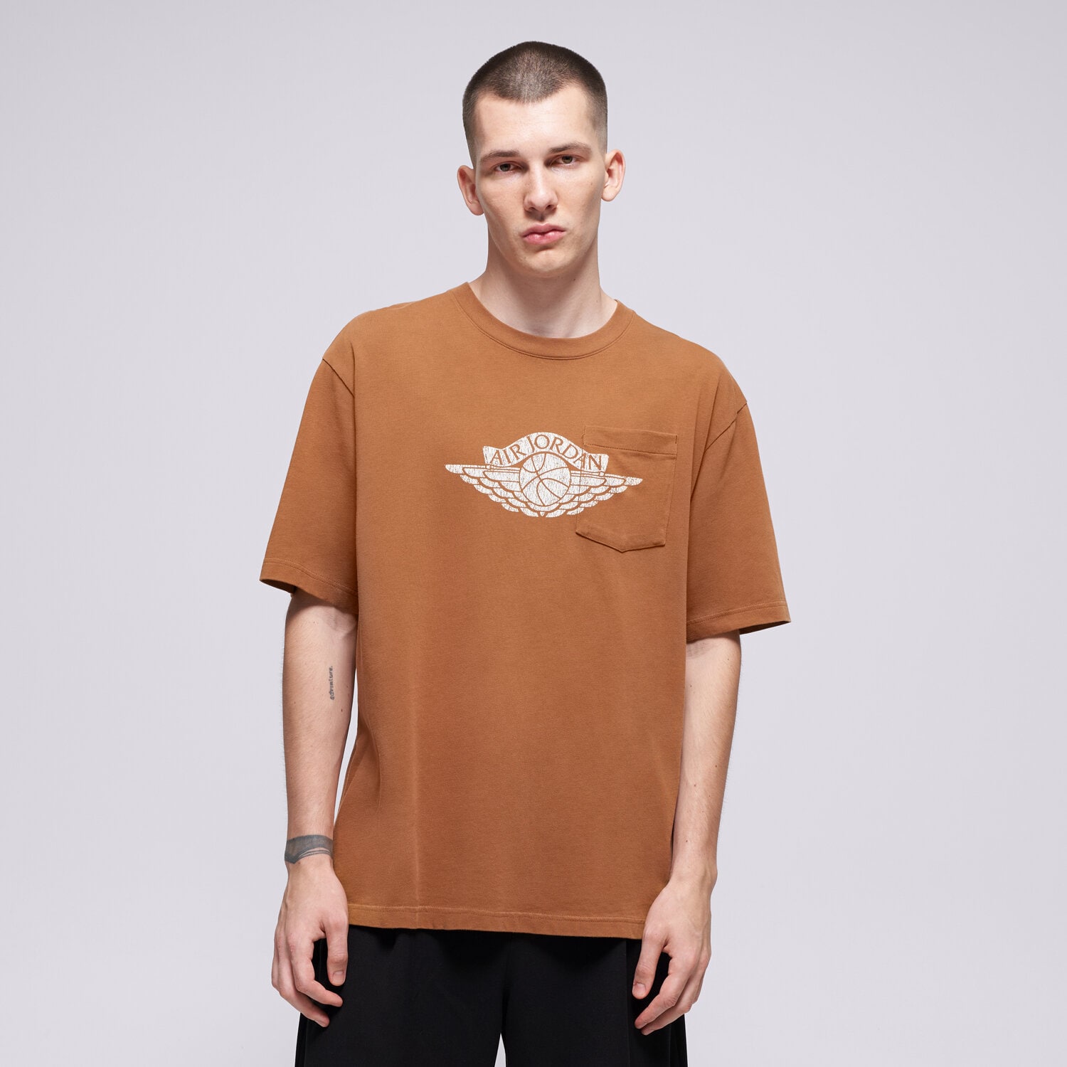 Herren T-Shirt JORDAN T-SHIRT M J FLT ES 85 W PKT SS CRW IO2084-281 Braun