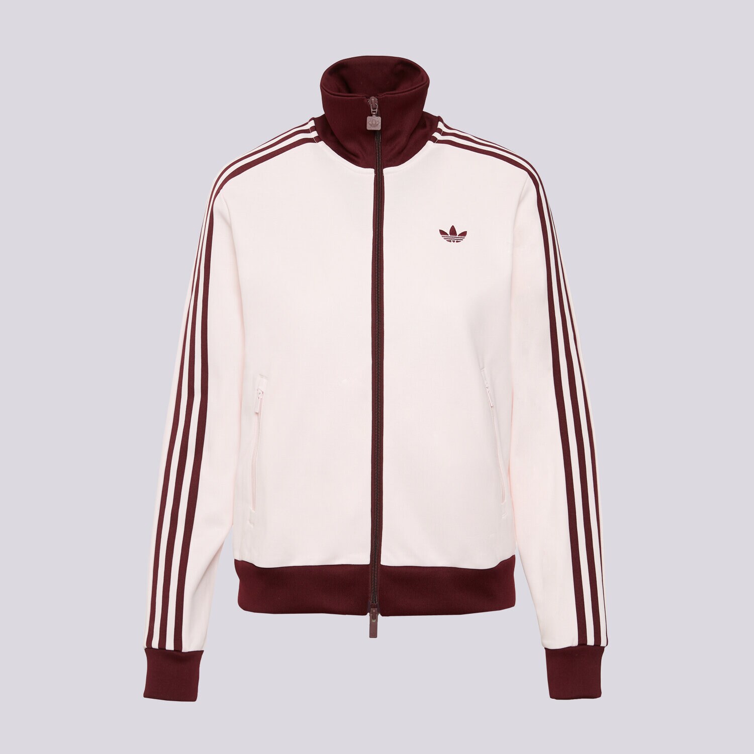 Damen ADIDAS SWEATSHIRT MIT REIßVERSCHLUSS   BECKENBAUER TRACK TOP KX4264 Rosa