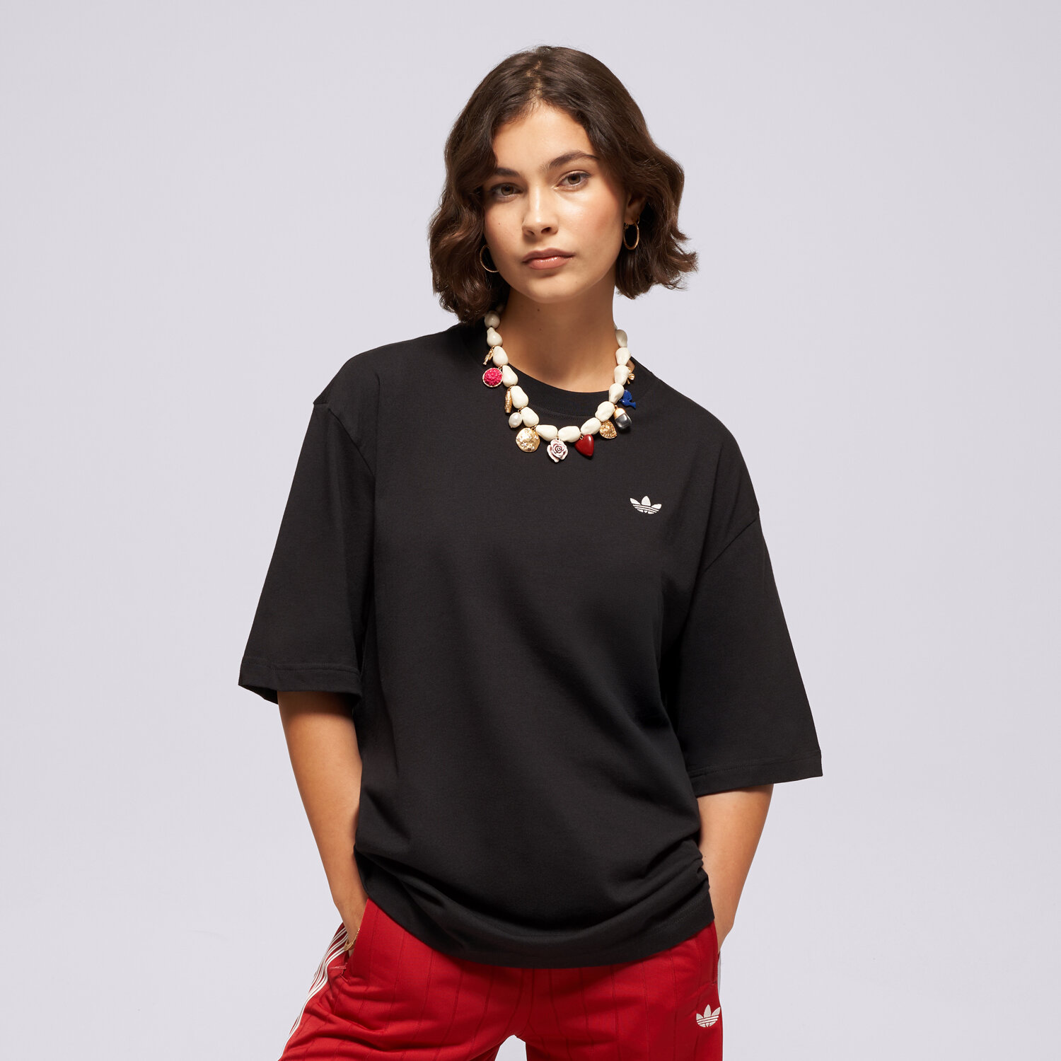 Damen T-Shirt ADIDAS T-SHIRT ESS TEE OS KR3595 Schwarz