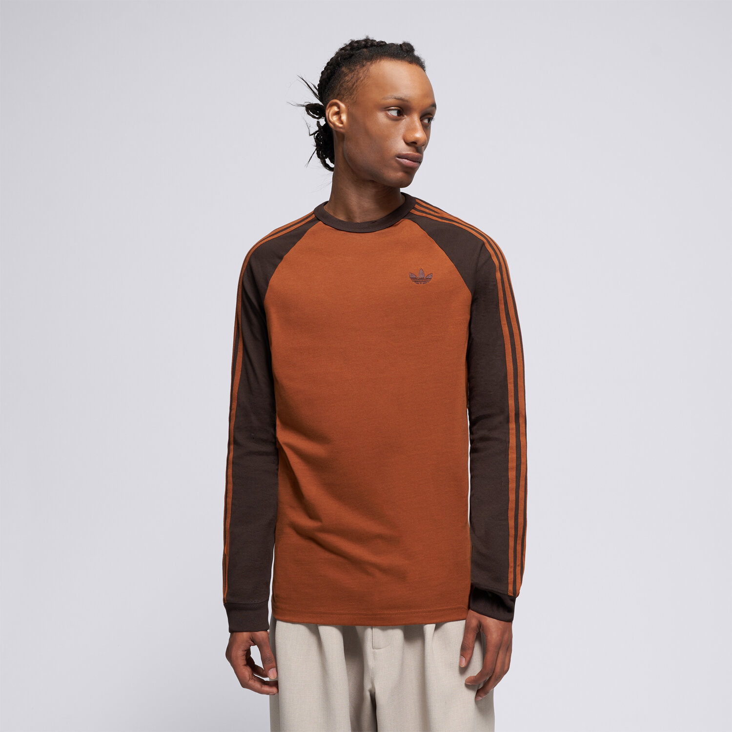 Herren T-Shirt ADIDAS T-SHIRT 3S LS TEE KT5061 Orange