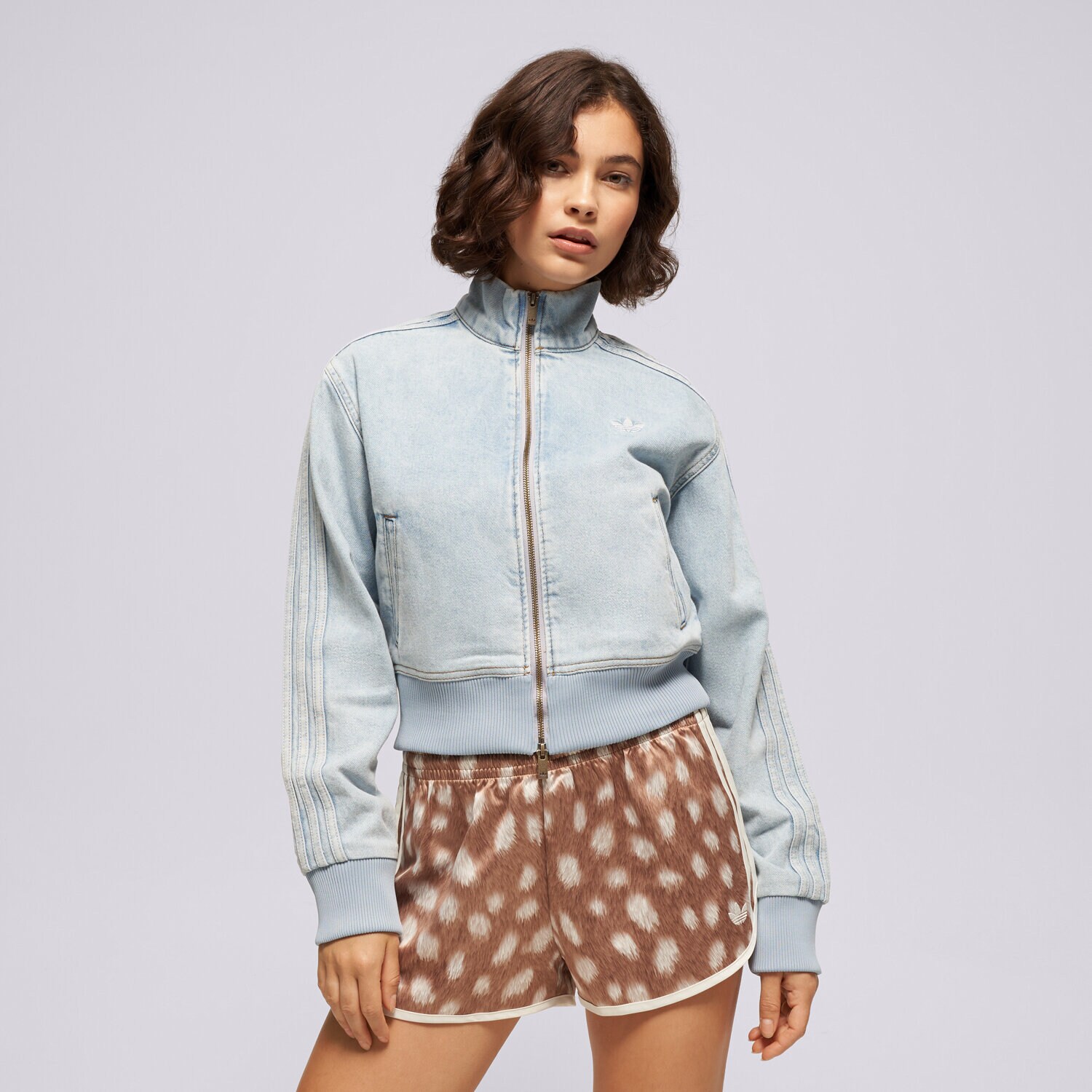 Damen ADIDAS SWEATSHIRT MIT REIßVERSCHLUSS FB TT D KQ6492 Blau