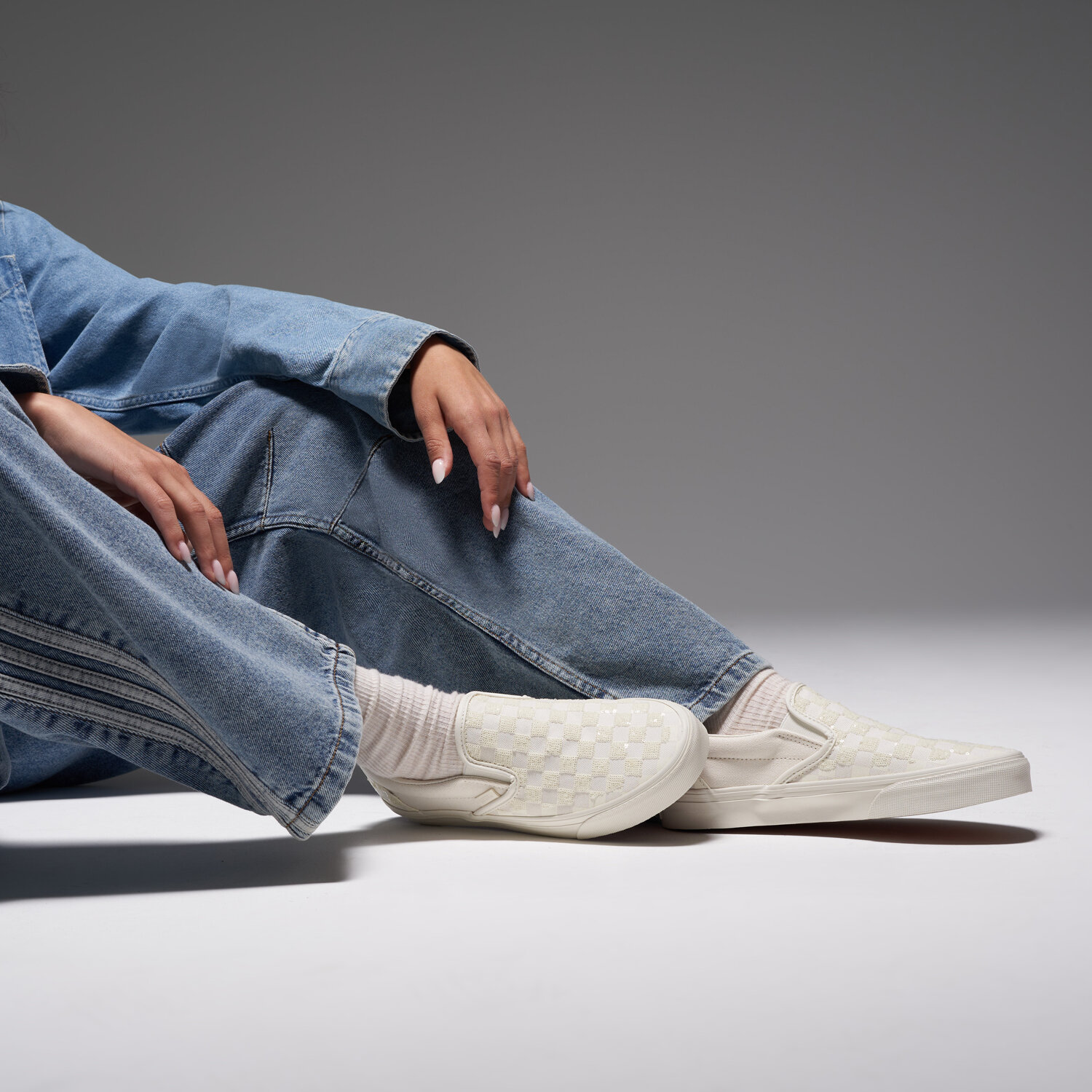 Vans CLASSIC SLIP ON - Slip-ons - beaded white checkerboard — foto 2